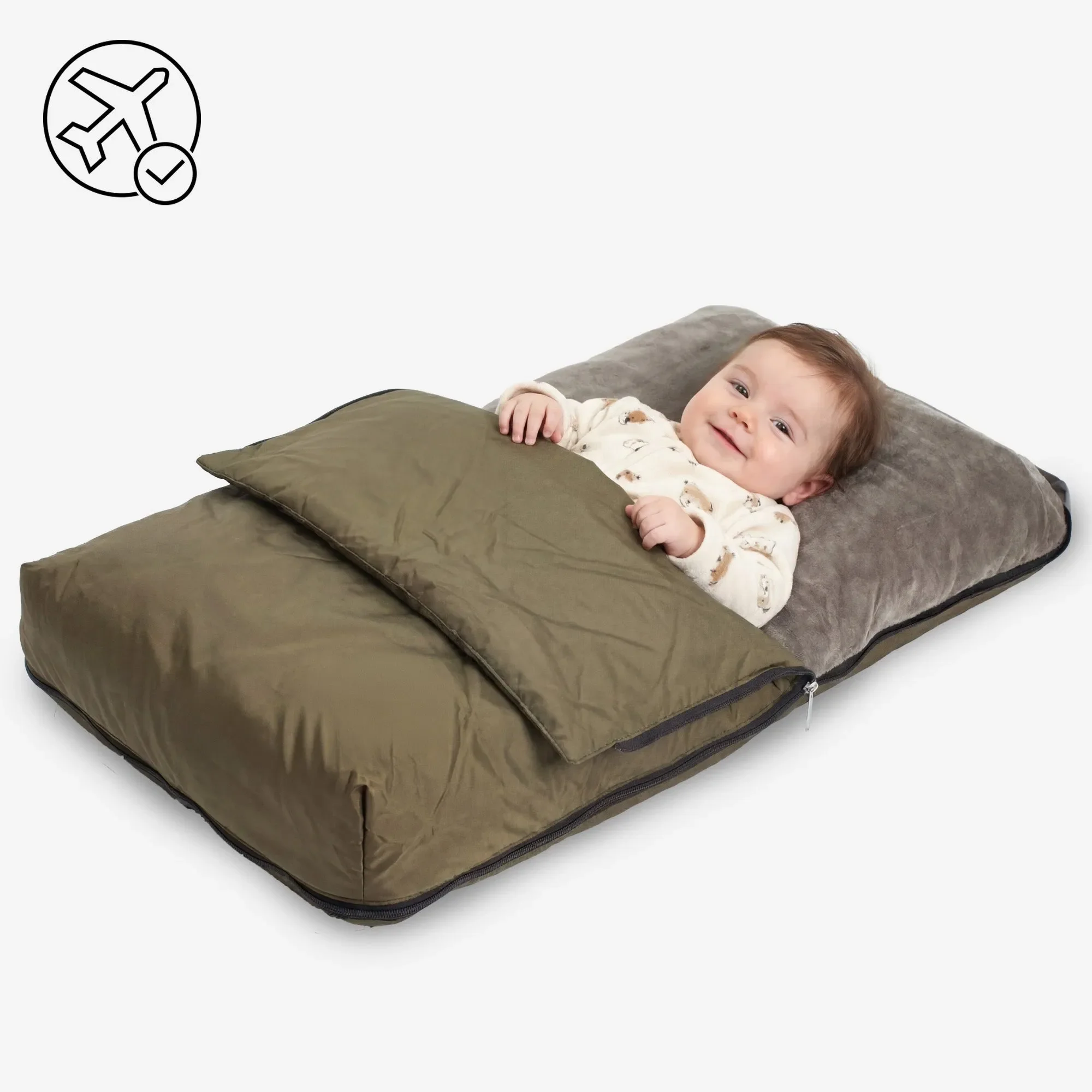 Cuna para avión AirTraveller - Marrón