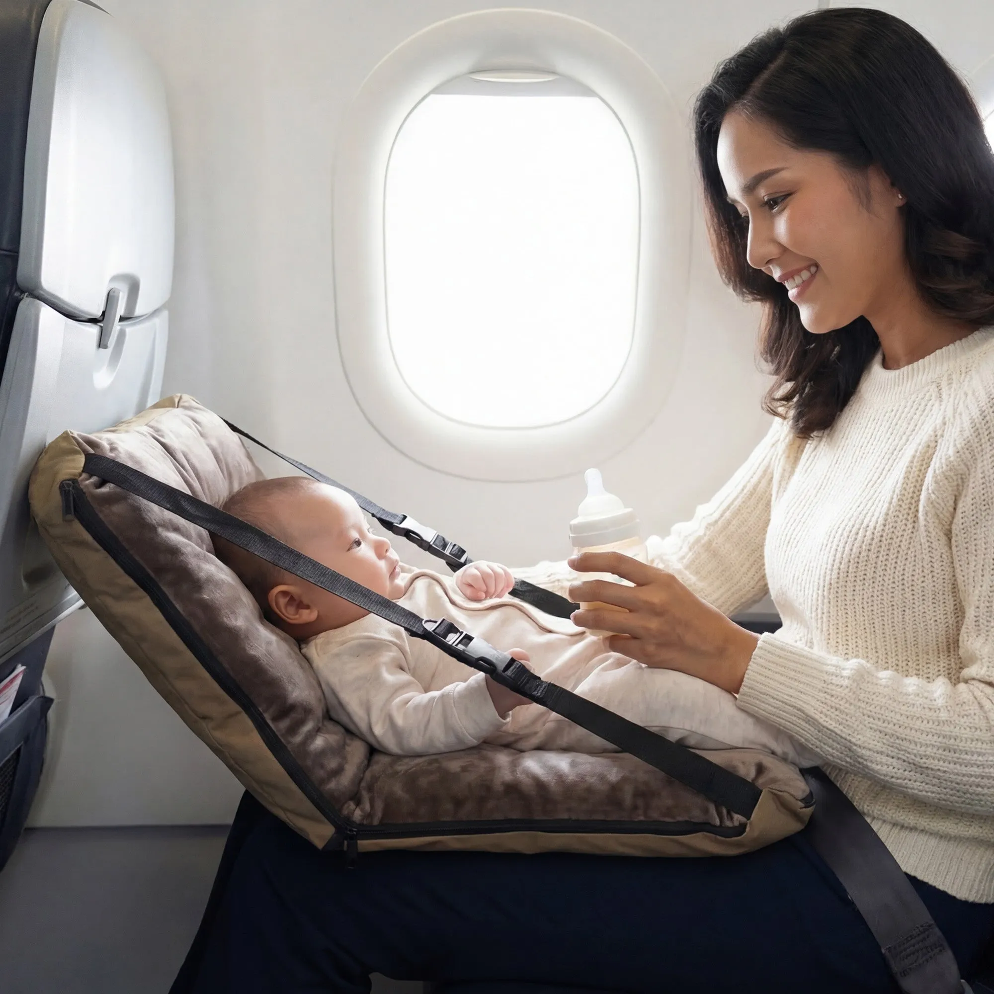 Cuna para avión AirTraveller - Marrón - Image 2
