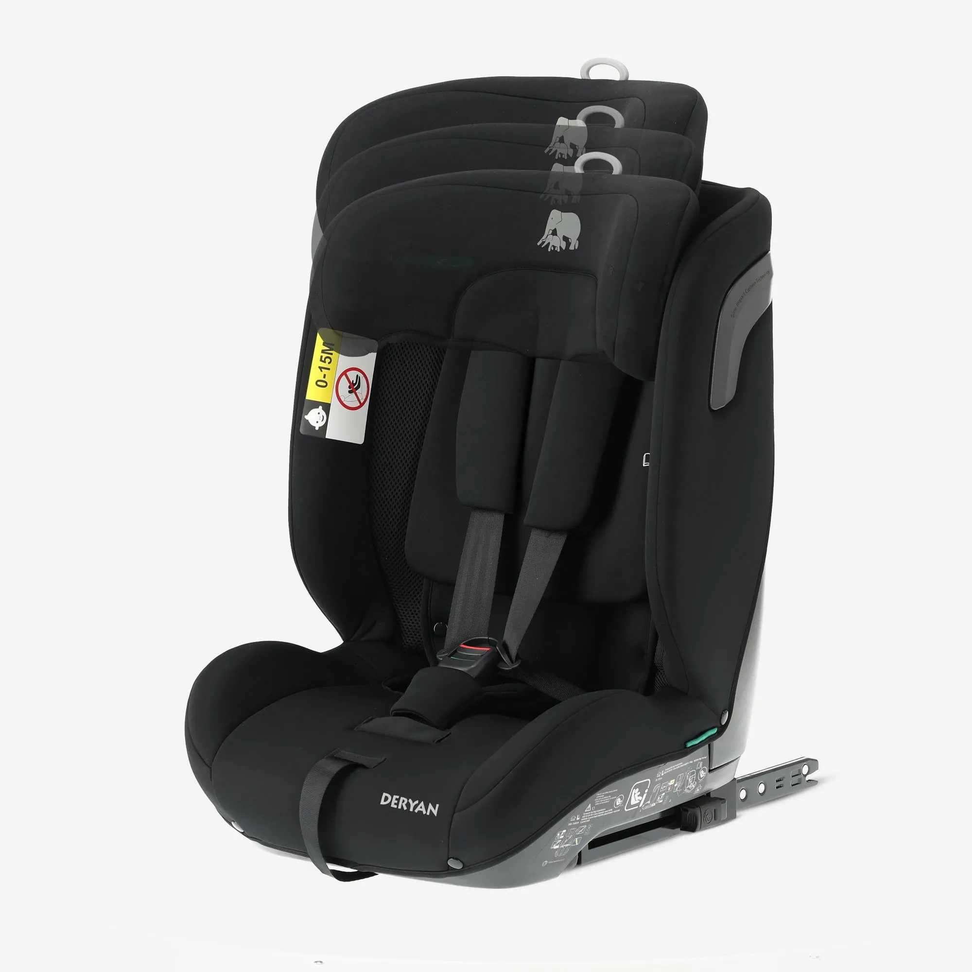 Carter Luxe i-Size/isofix Silla de auto 76-150 cm - 9-36 kg - Asiento profundo - Reposacabezas ajustable - Sistemas de seguridad - Fácil de limpiar - Grupo 1/2/3 - Image 10
