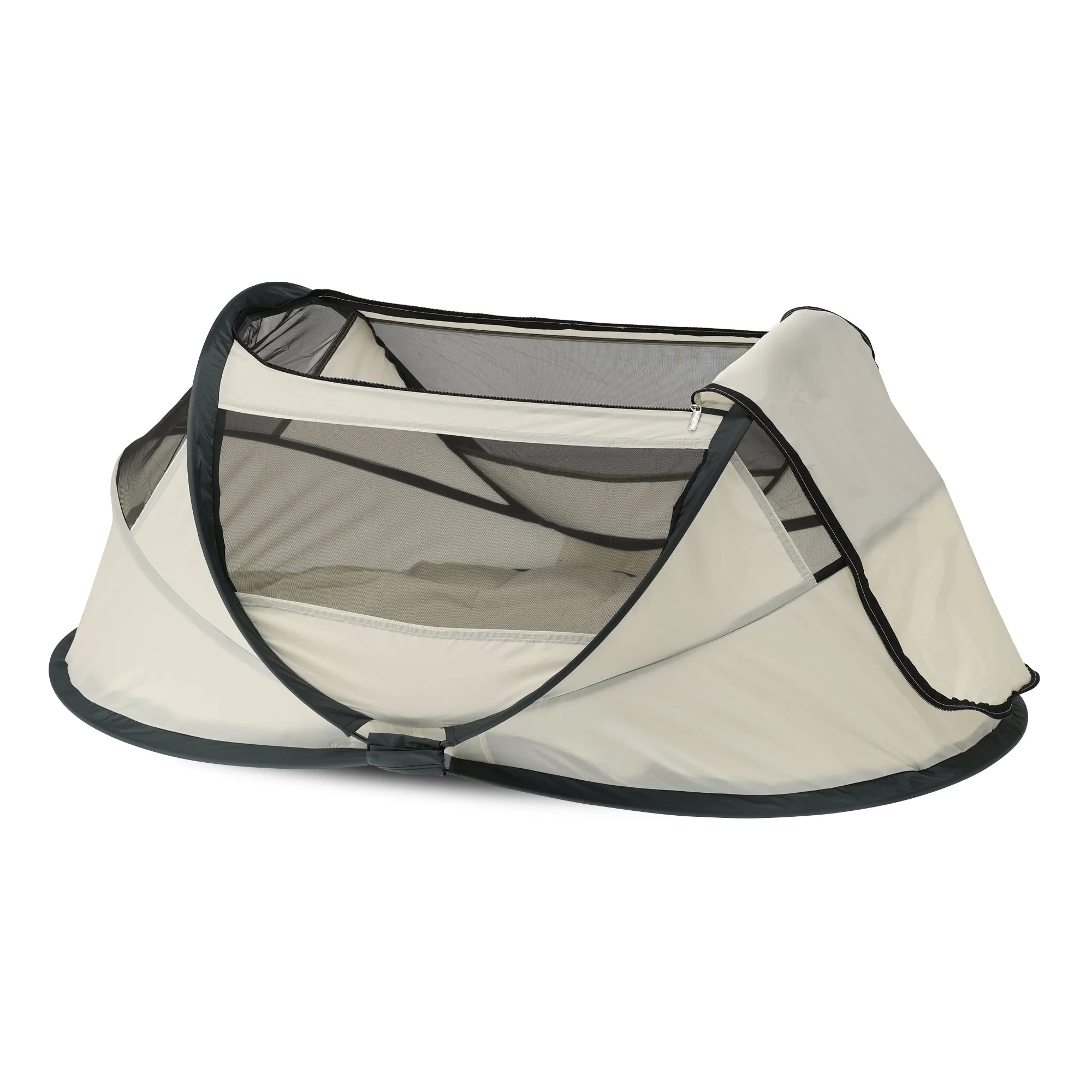 BabyBox: tienda de campaña para bebés, cuna de camping + mantita de algodón - Crema - Image 4