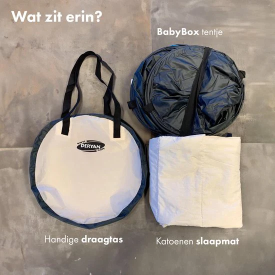 BabyBox: tienda de campaña para bebés, cuna de camping + mantita de algodón - Crema - Image 9