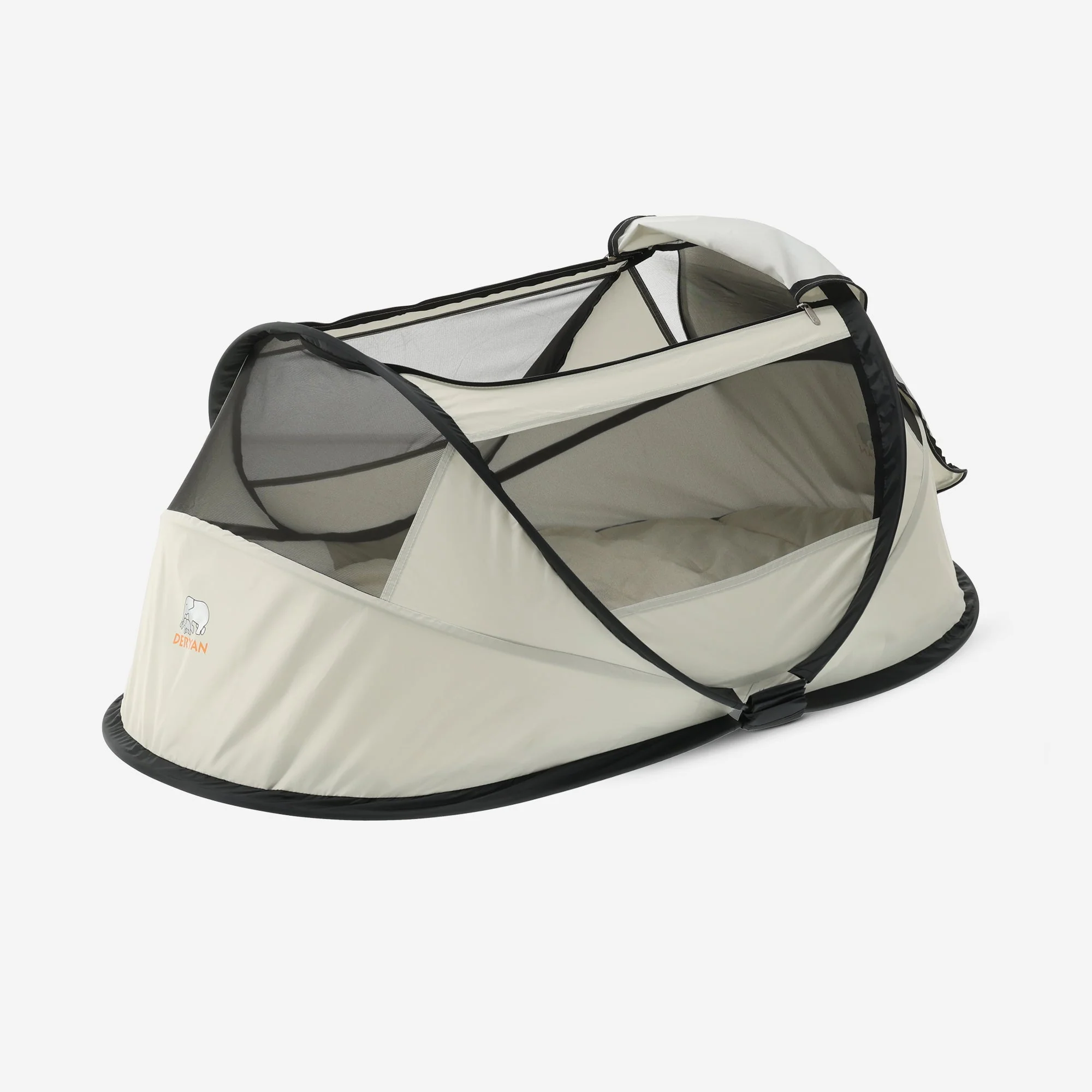 BabyBox: tienda de campaña para bebés, cuna de camping + mantita de algodón - Marfil - Image 5