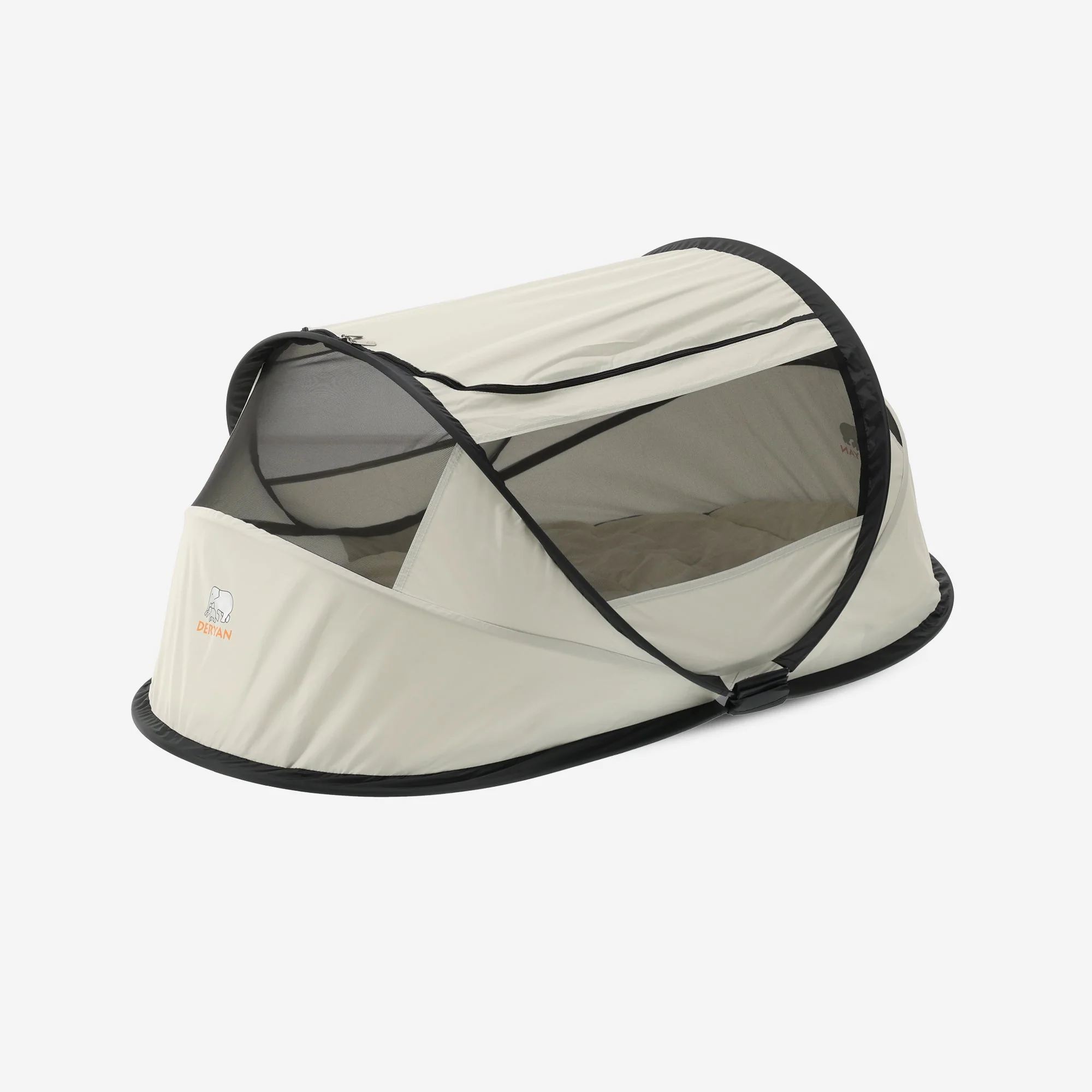 BabyBox: tienda de campaña para bebés, cuna de camping + mantita de algodón - Marfil - Image 9
