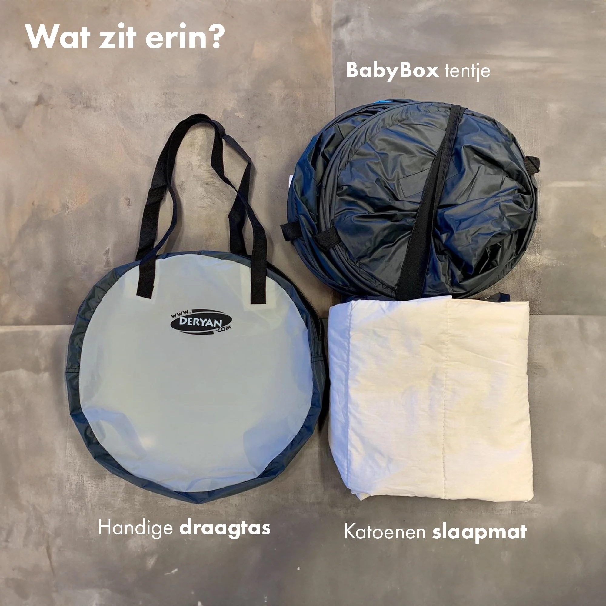 BabyBox: tienda de campaña para bebés, cuna de camping + mantita de algodón - Azul cielo - Image 9