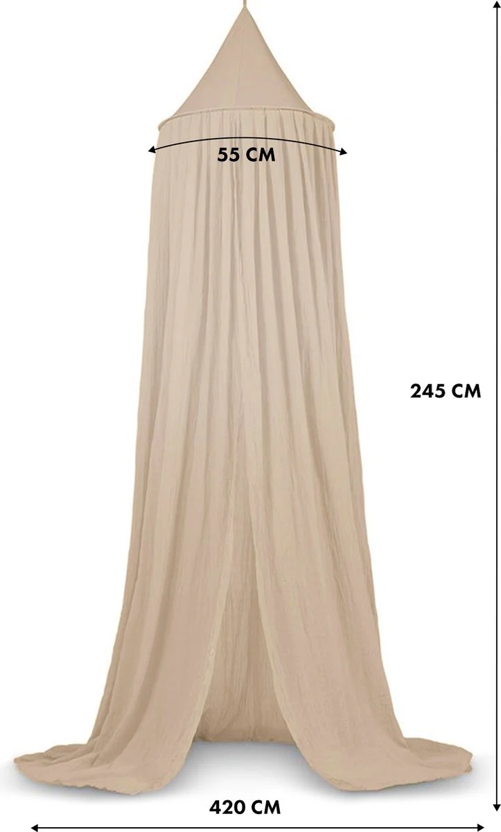 Mosquitera Nougat Vintage 245 cm - Algodón - Poliéster - Mosquitera para bebés - Dosel - Image 9