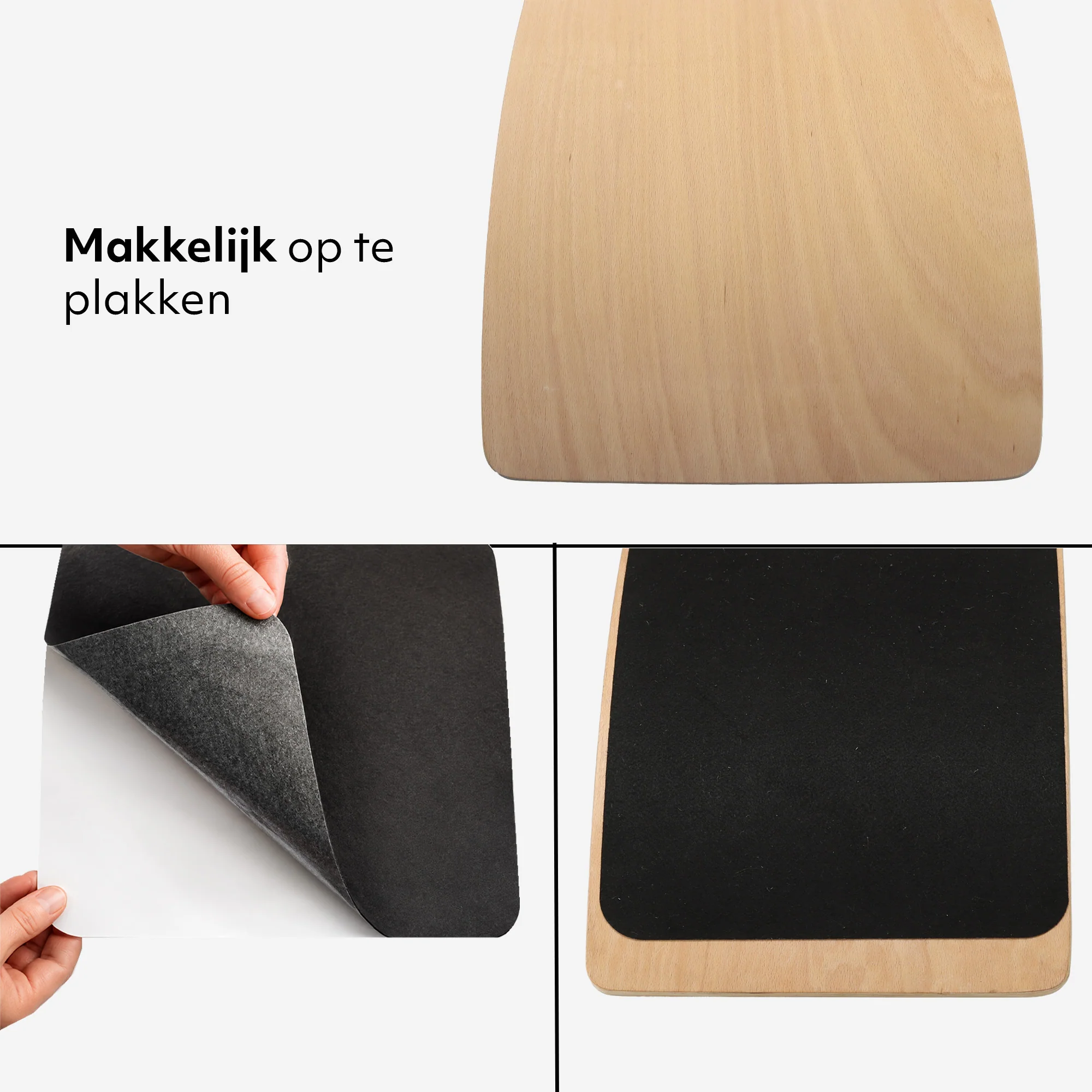 Tabla de equilibrio de madera con fieltro 80 cm - Image 7