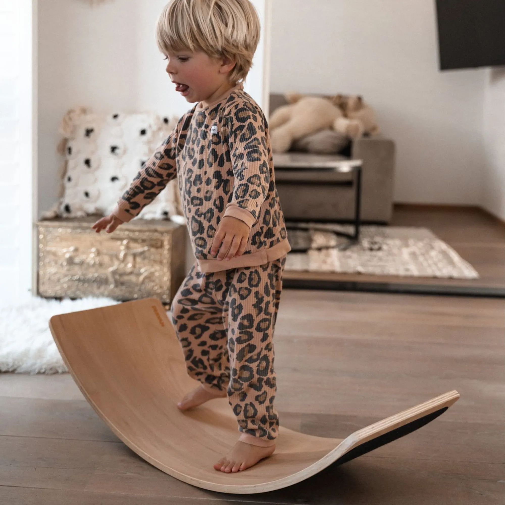 Tabla de equilibrio de madera con fieltro 90 cm - Image 2