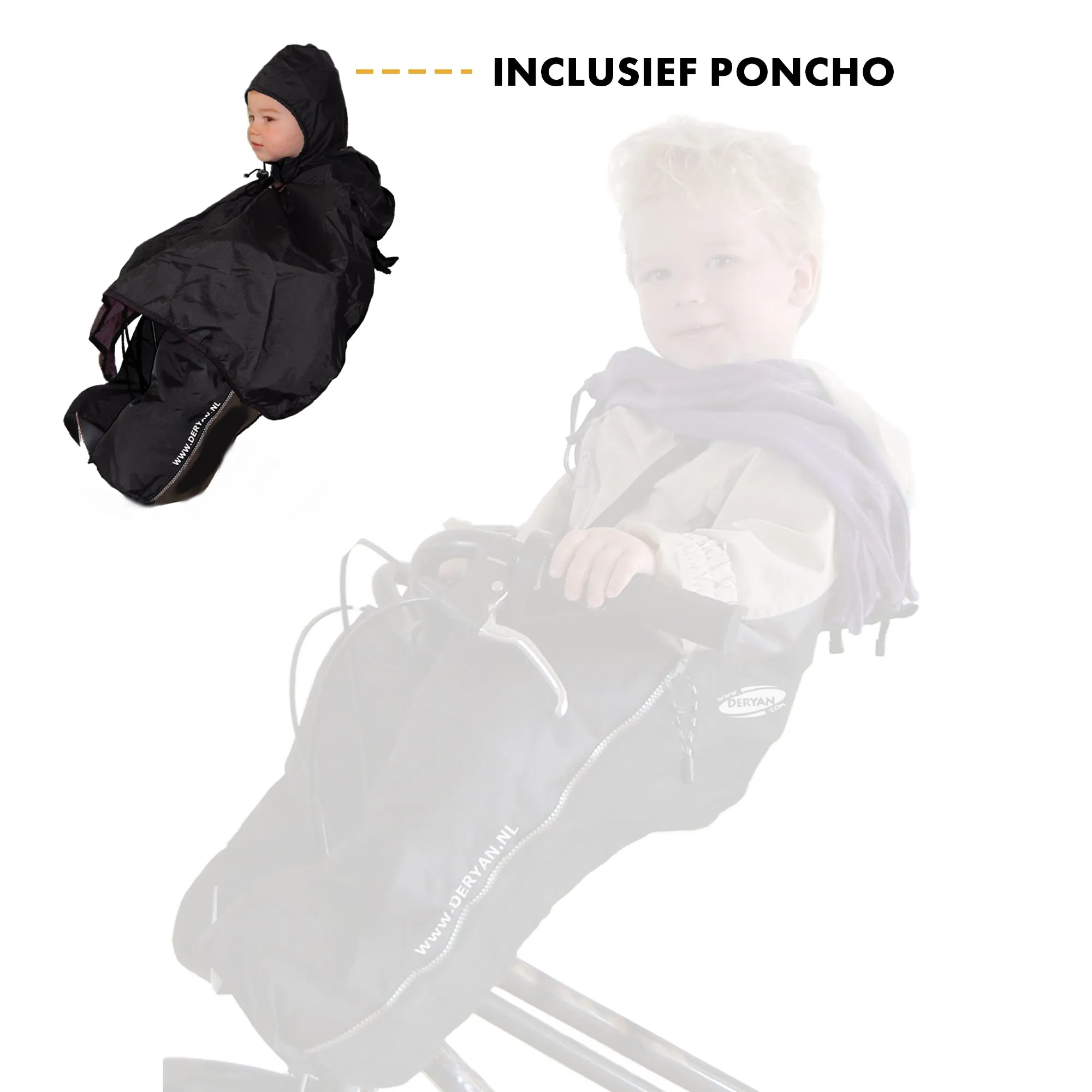 Poncho de lluvia y cortavientos para sillita de bici Bike-A-Way - Bobike & Yepp - Image 2
