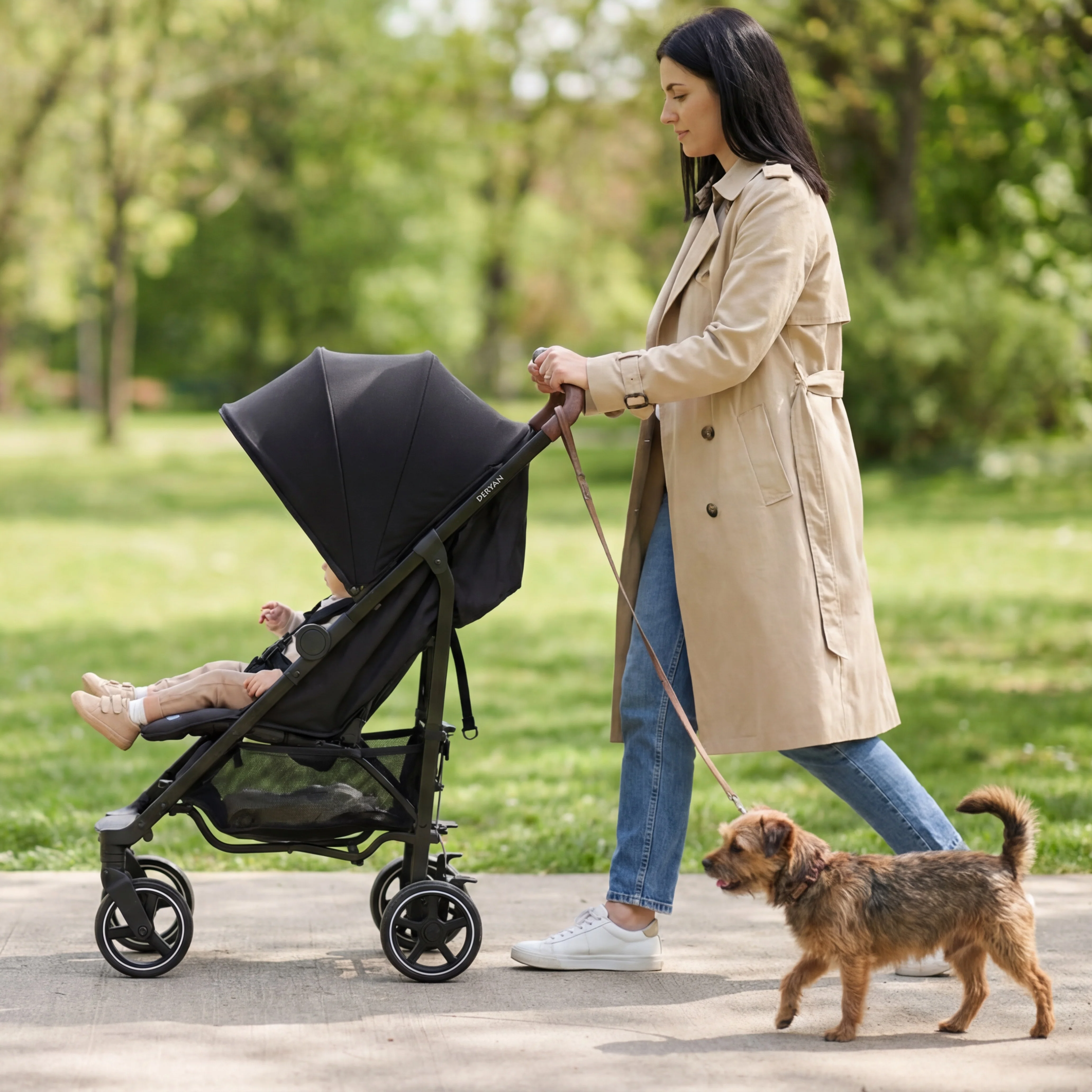 Cochecito Bobbie Paraplu - Incluye mosquitera - Incluye bolsa de transporte - Apto para niños de hasta 22 kg - Negro - Image 2