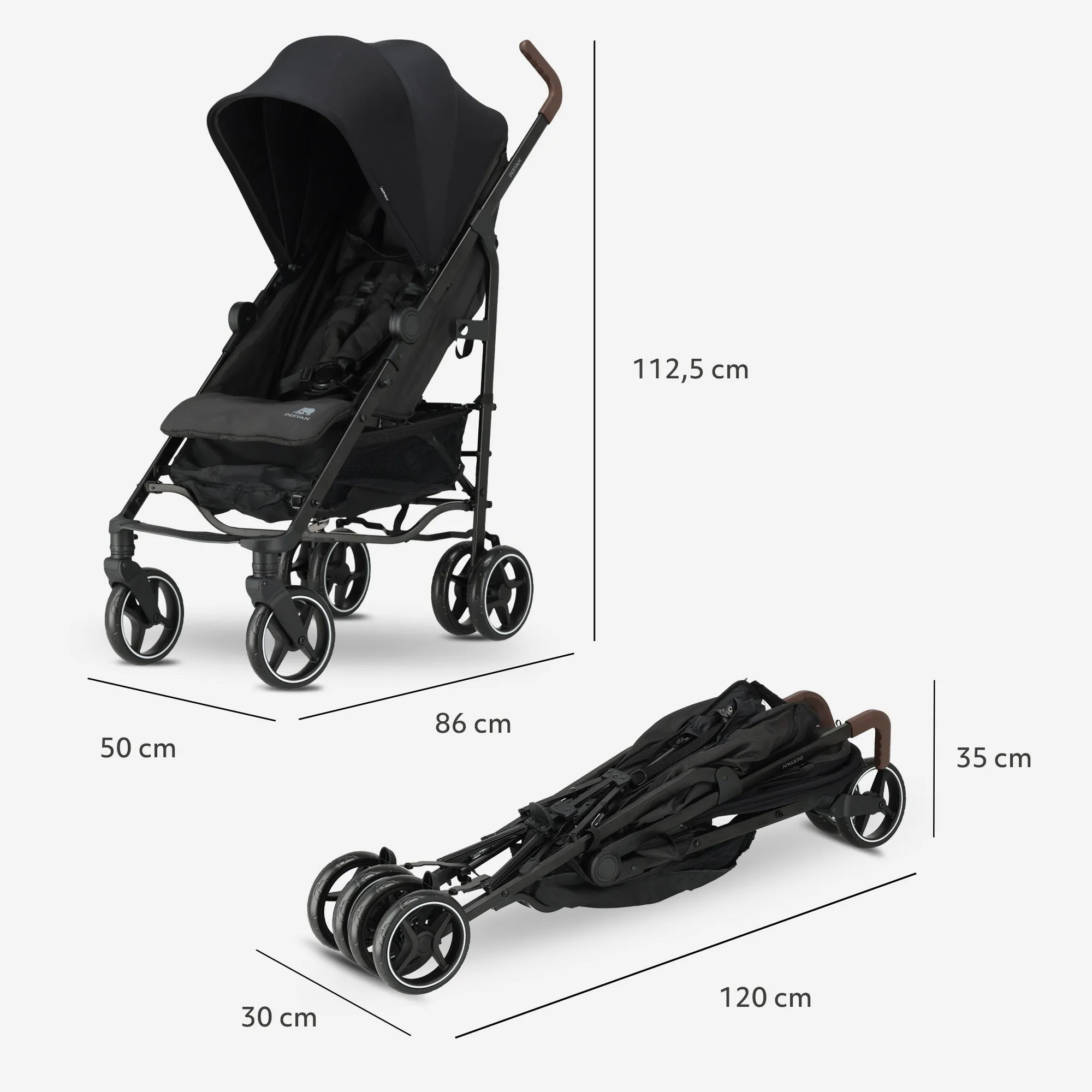 Cochecito Bobbie Paraplu - Incluye mosquitera - Incluye bolsa de transporte - Apto para niños de hasta 22 kg - Negro - Image 7