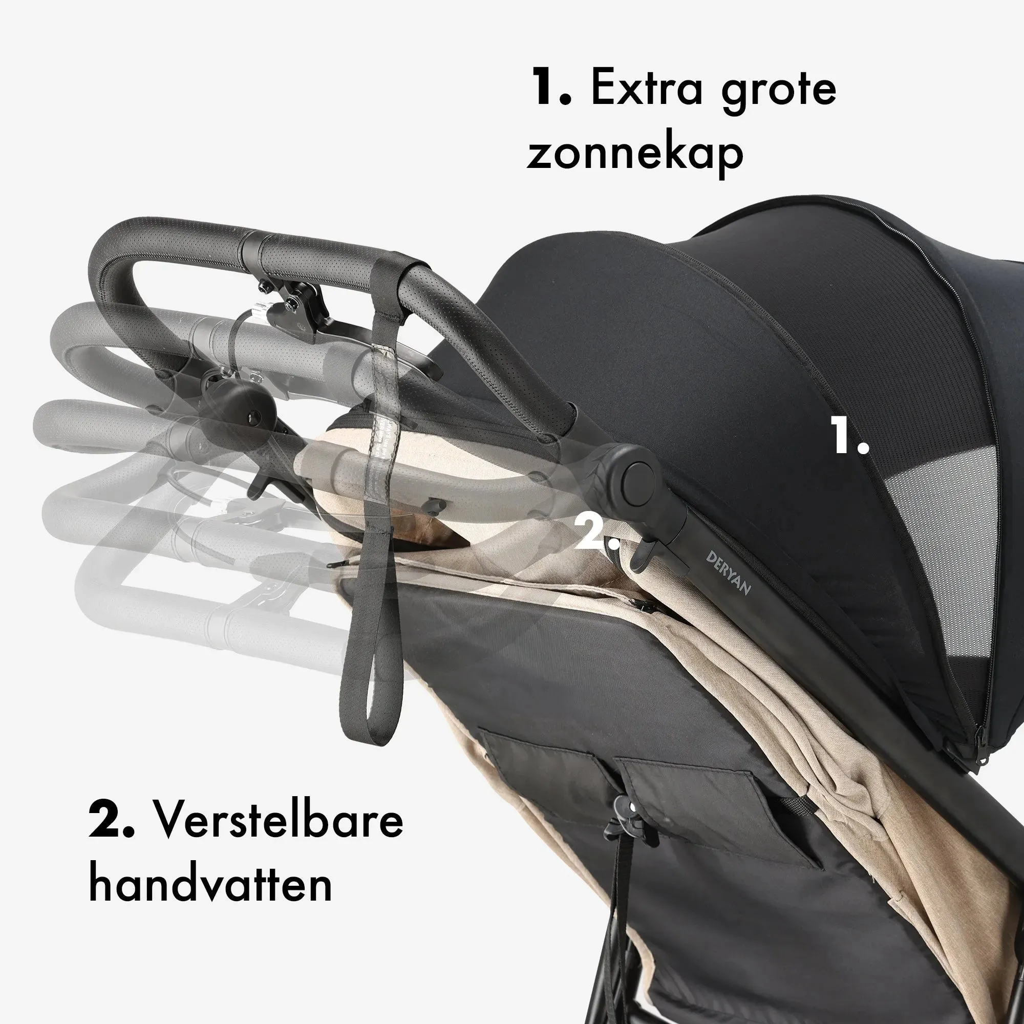 Cochecito de running Bolt Crema - Image 9