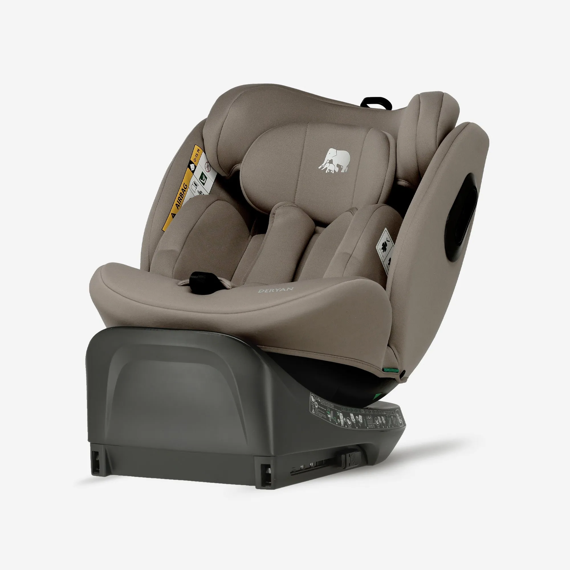 Silla de coche Carly Luxe i-Size - 0-36 kg - Isofix + pata de apoyo - Giratoria 360° - Truffle Sand - Image 10