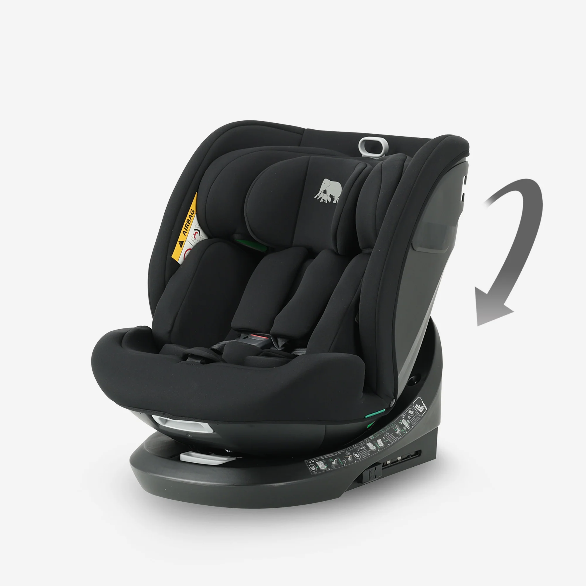 Silla de coche Cassie Luxe I-size - Grupos 0-1-2-3 - Isofix - Giratoria 360° - Negro - Image 9