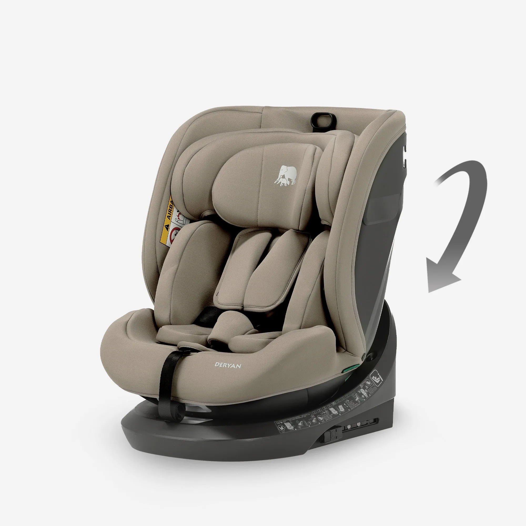 Silla de coche Cassie Luxe i-Size/Isofix 360° 40-150 cm - 0-36 kg - Truffle Sand - Image 9