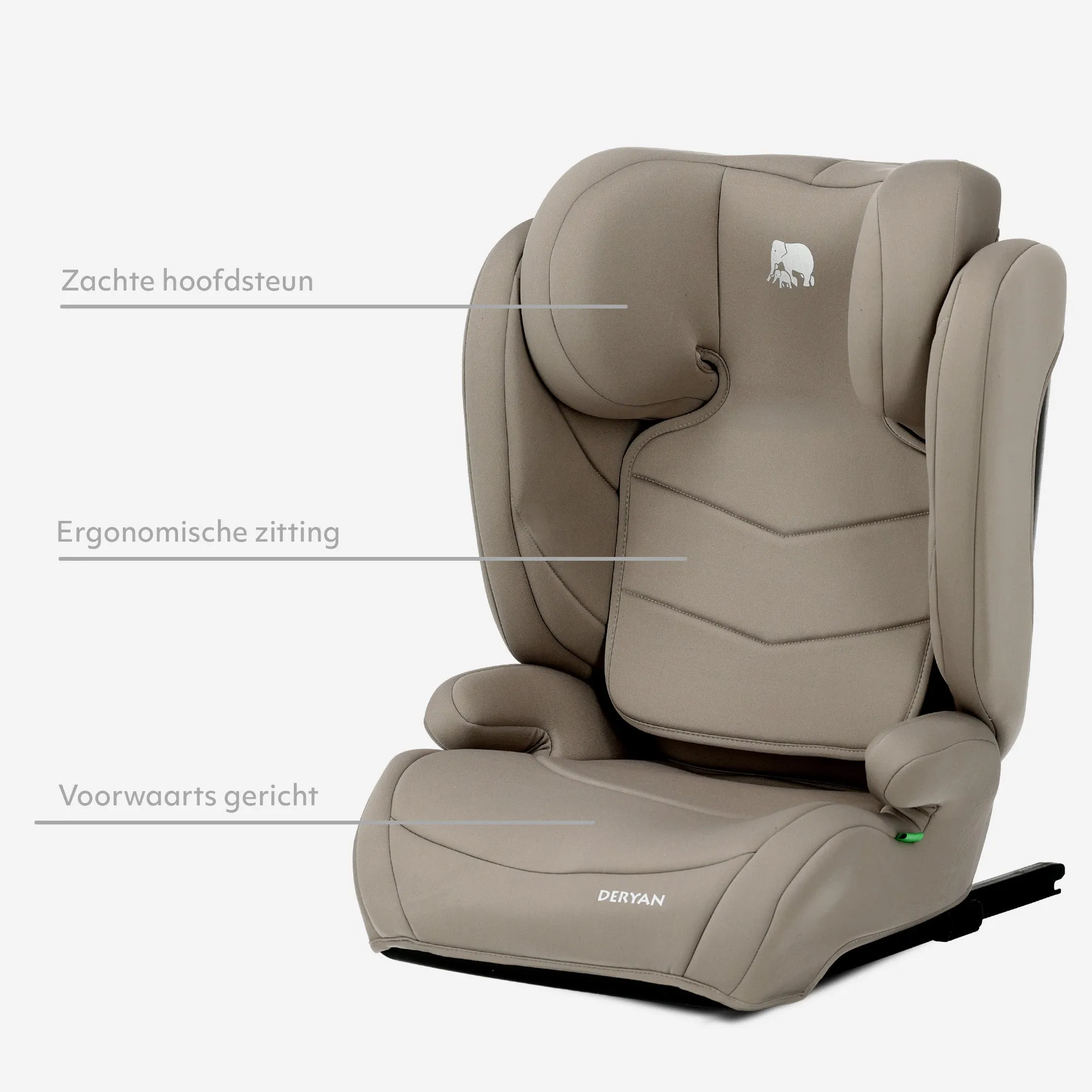Silla de coche Charlie Luxe i-Size/Isofix: de 3,5 a 12 años aproximadamente (100-150 cm) - Truffle Sand - Image 5