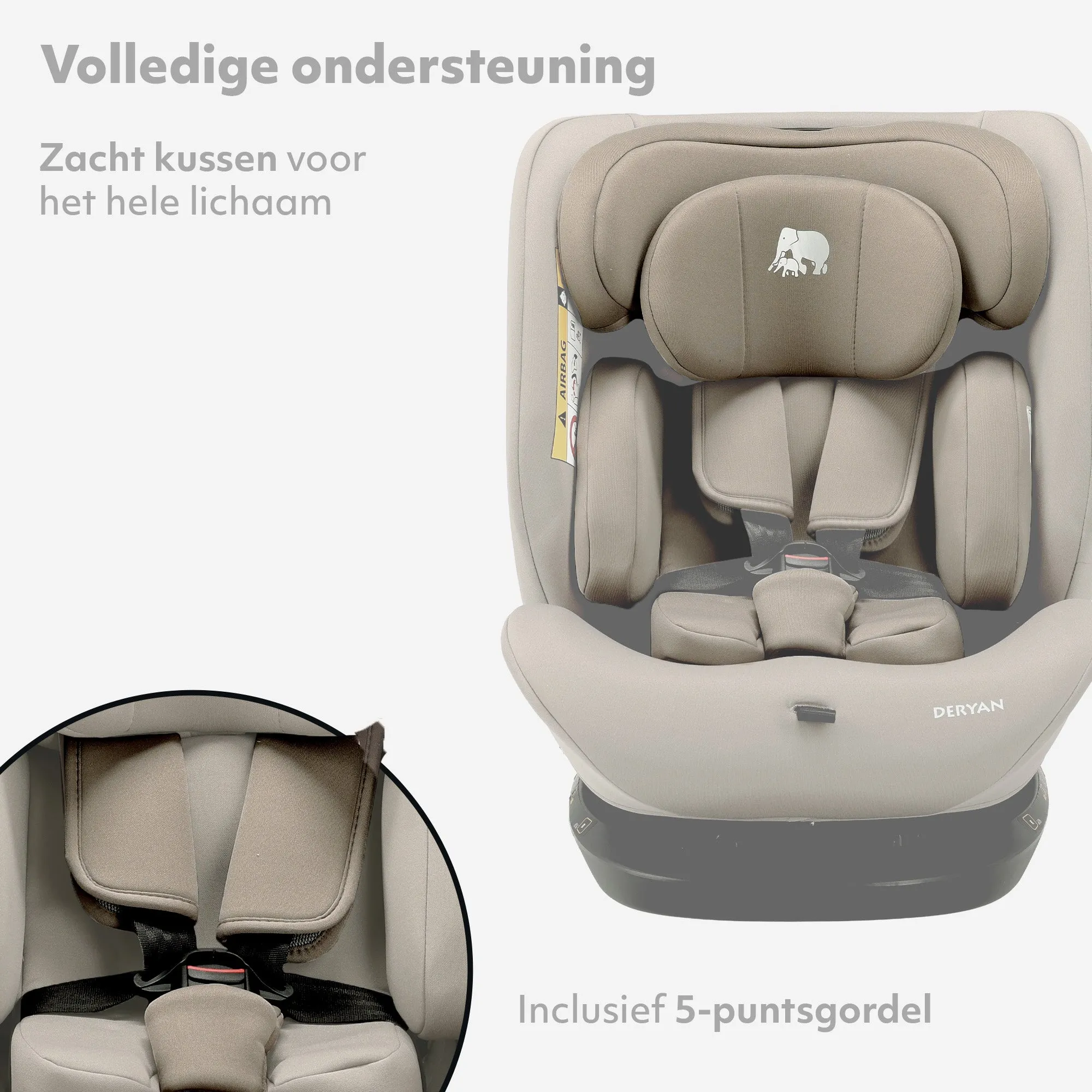 Silla de coche Clyde I-Size - De 40 a 150 cm - Truffle Sand - Image 8