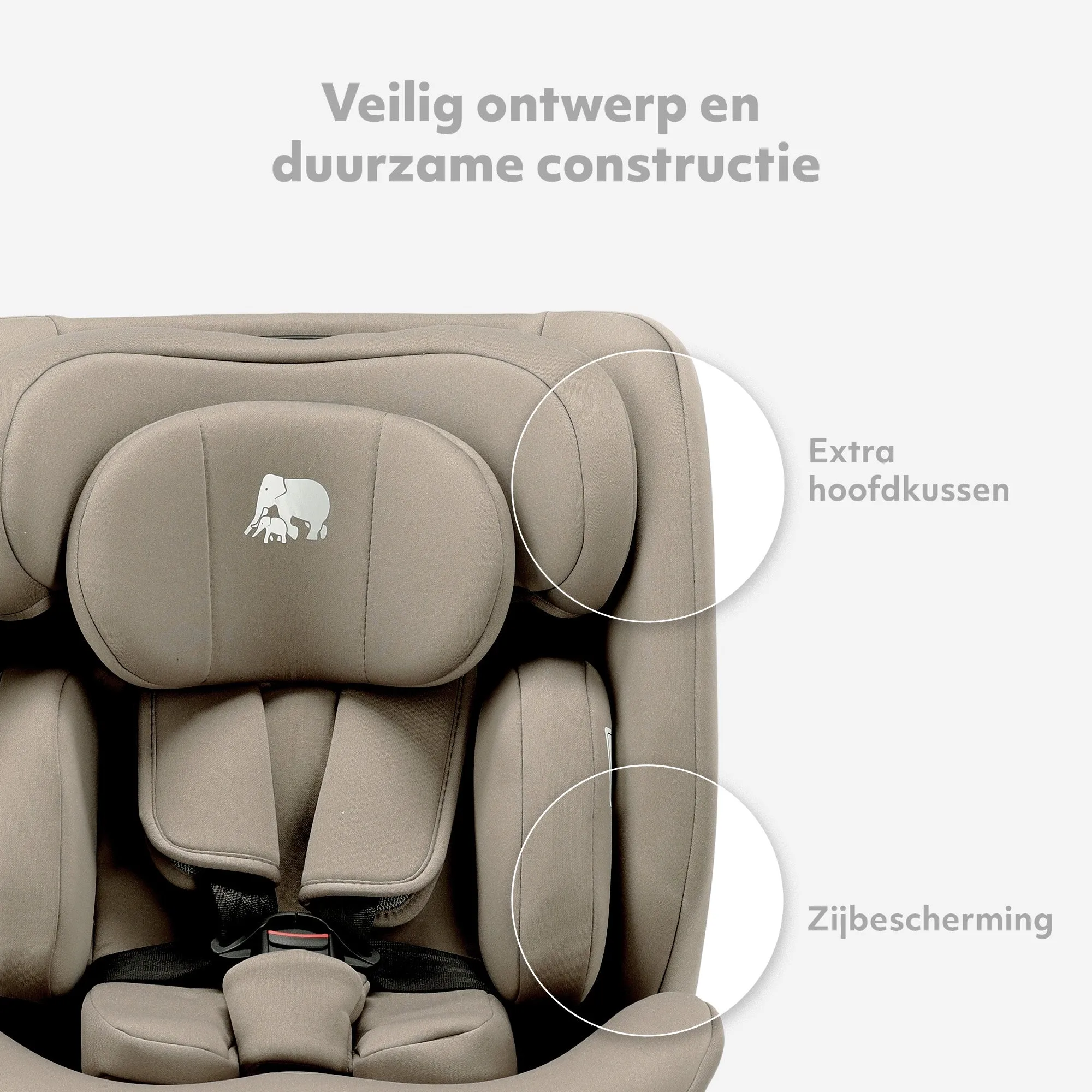 Silla de coche Clyde I-Size - De 40 a 150 cm - Truffle Sand - Image 9