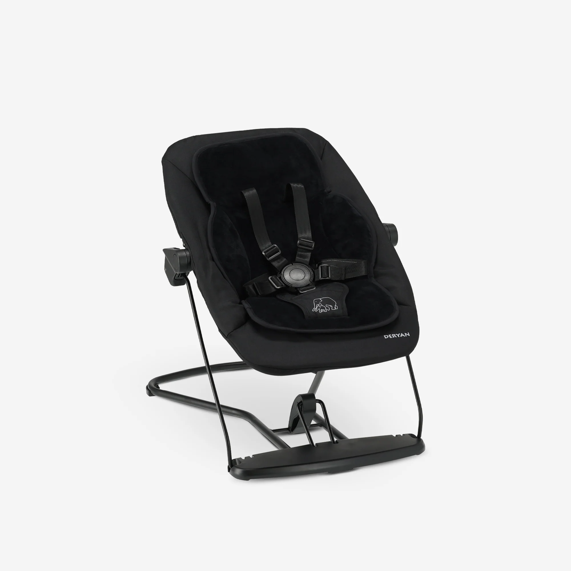 Juego completo de trona Curve - Incluye hamaca y cojín insertable - Negro - Image 6