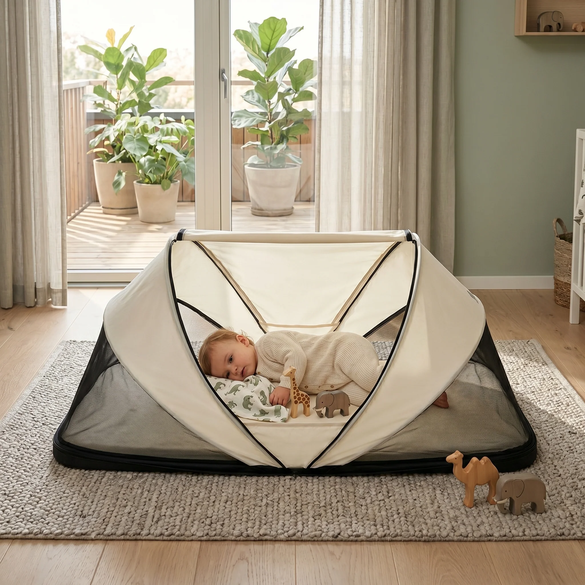 Cutey Cuna de camping Tienda para bebés - Travelcot - Image 9