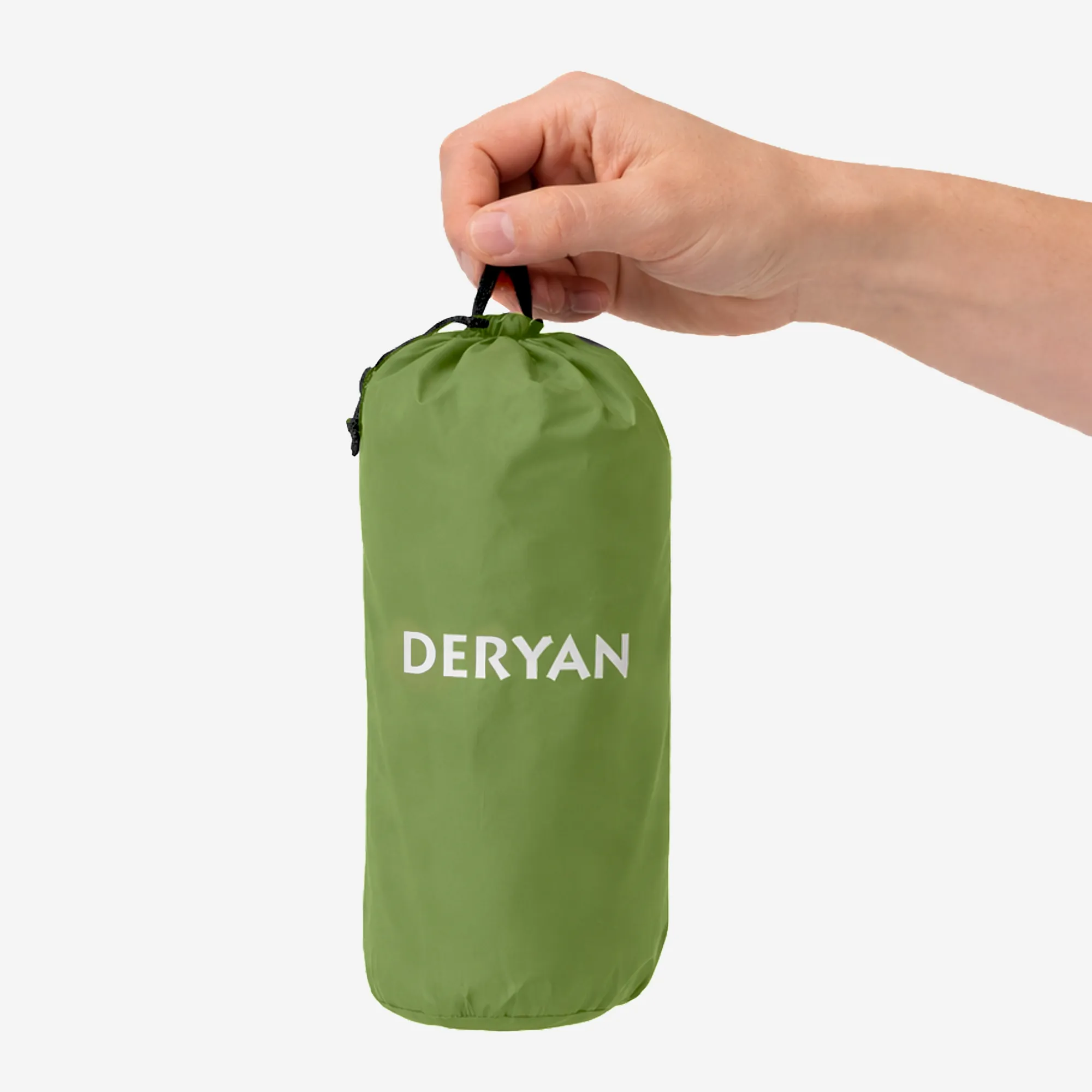 Colchón hinchable Deryan - Colchón hinchable para acampada - Con bolsa incluida - Verde - Image 4