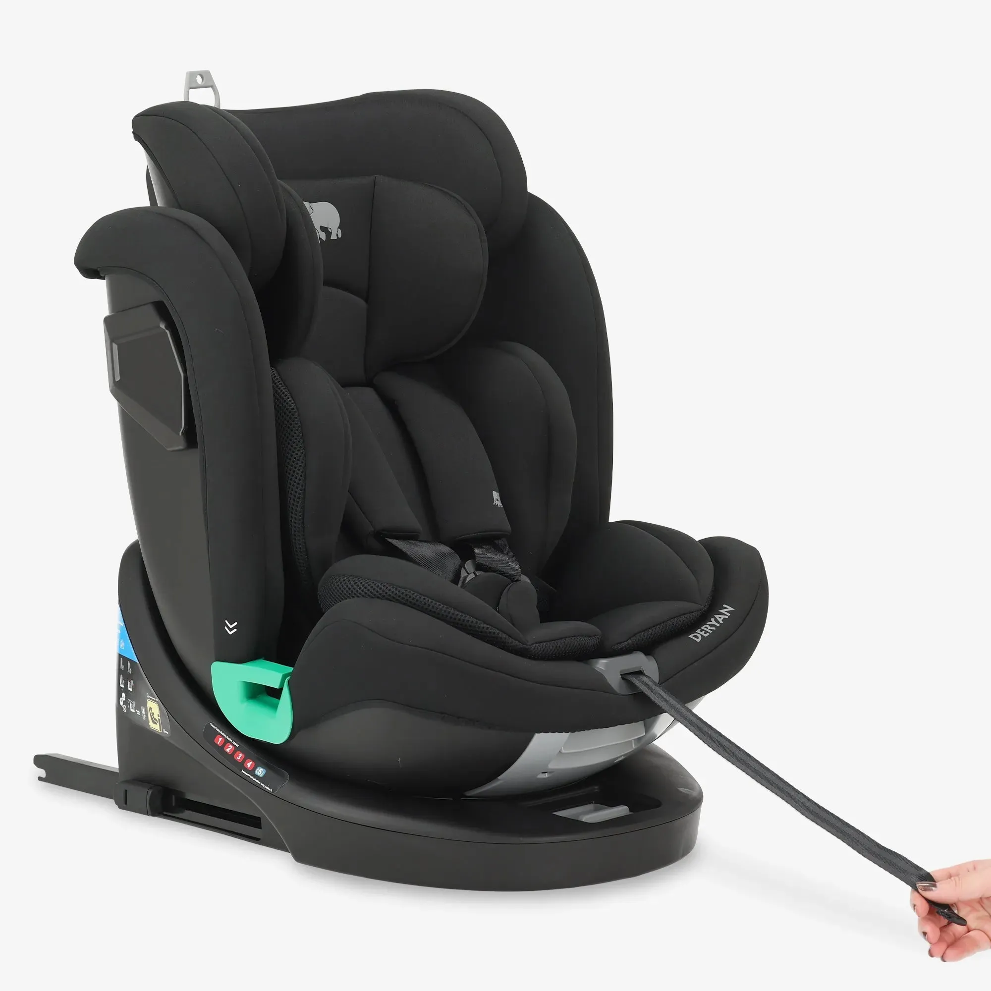 Silla de coche Colin Luxe I-size - Grupos 0-1-2-3 - Isofix - Giratoria 360° - Negro - Image 11