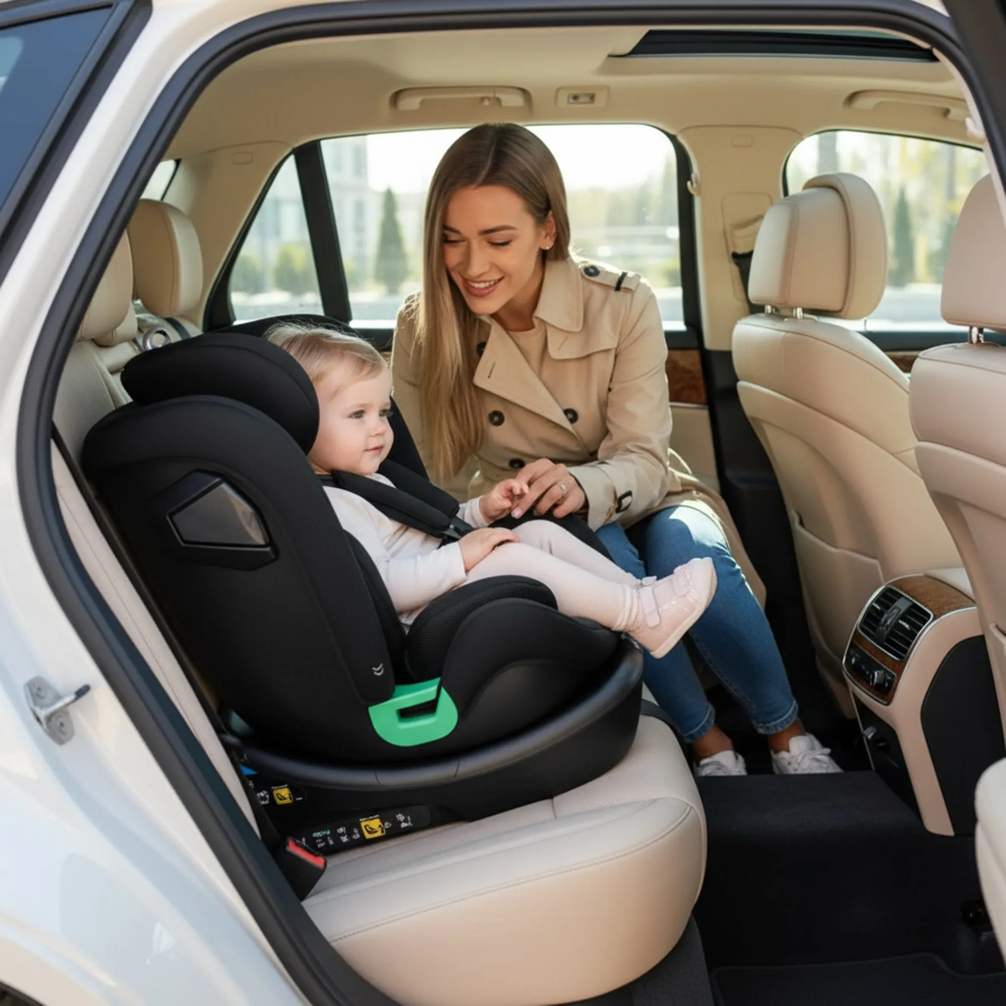 Silla de coche Colin Luxe I-size - Grupos 0-1-2-3 - Isofix - Giratoria 360° - Negro - Image 3