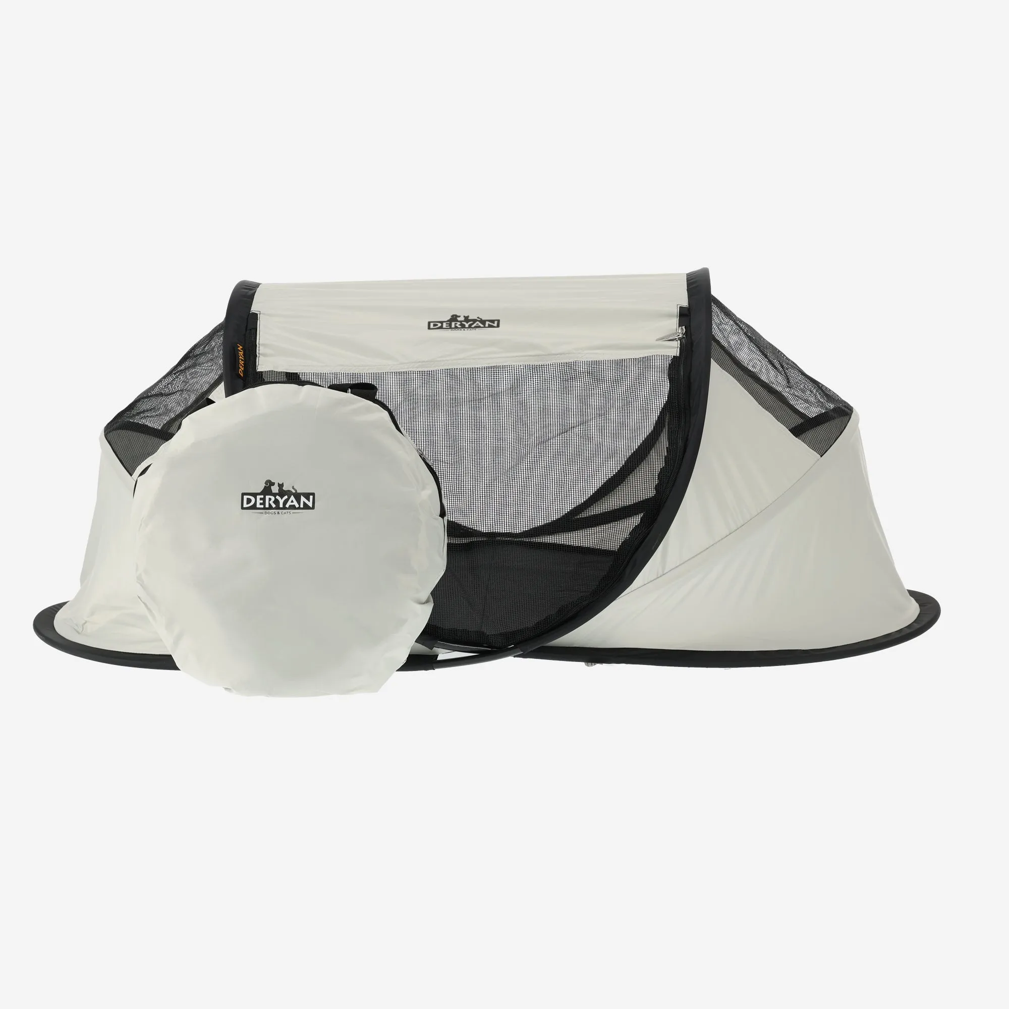 Deryan Perros y Gatos - Luxury Pop-Up Pet Travel-Cot - Corral para perros - Sistema pop-up - Banco plegable - Malla extra gruesa - Mediano - Image 7