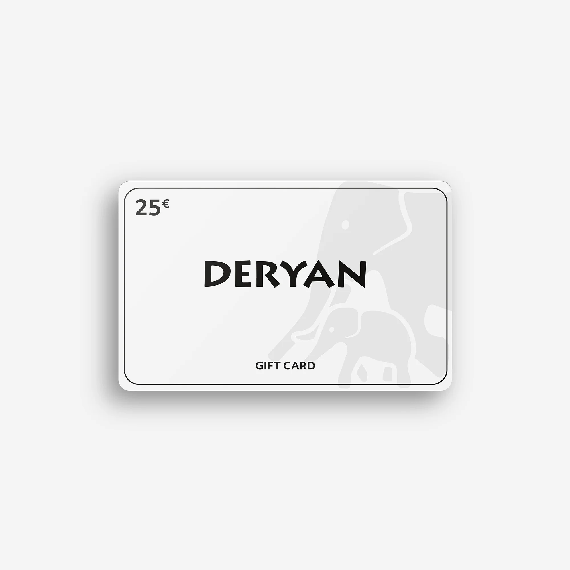 Tarjeta DERYAN de 25 €
