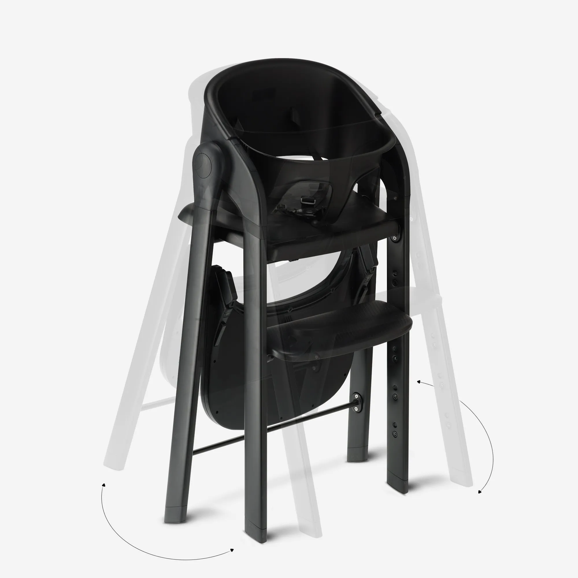 Silla infantil Deryan con hamaca - Negro/Nougat - Image 10