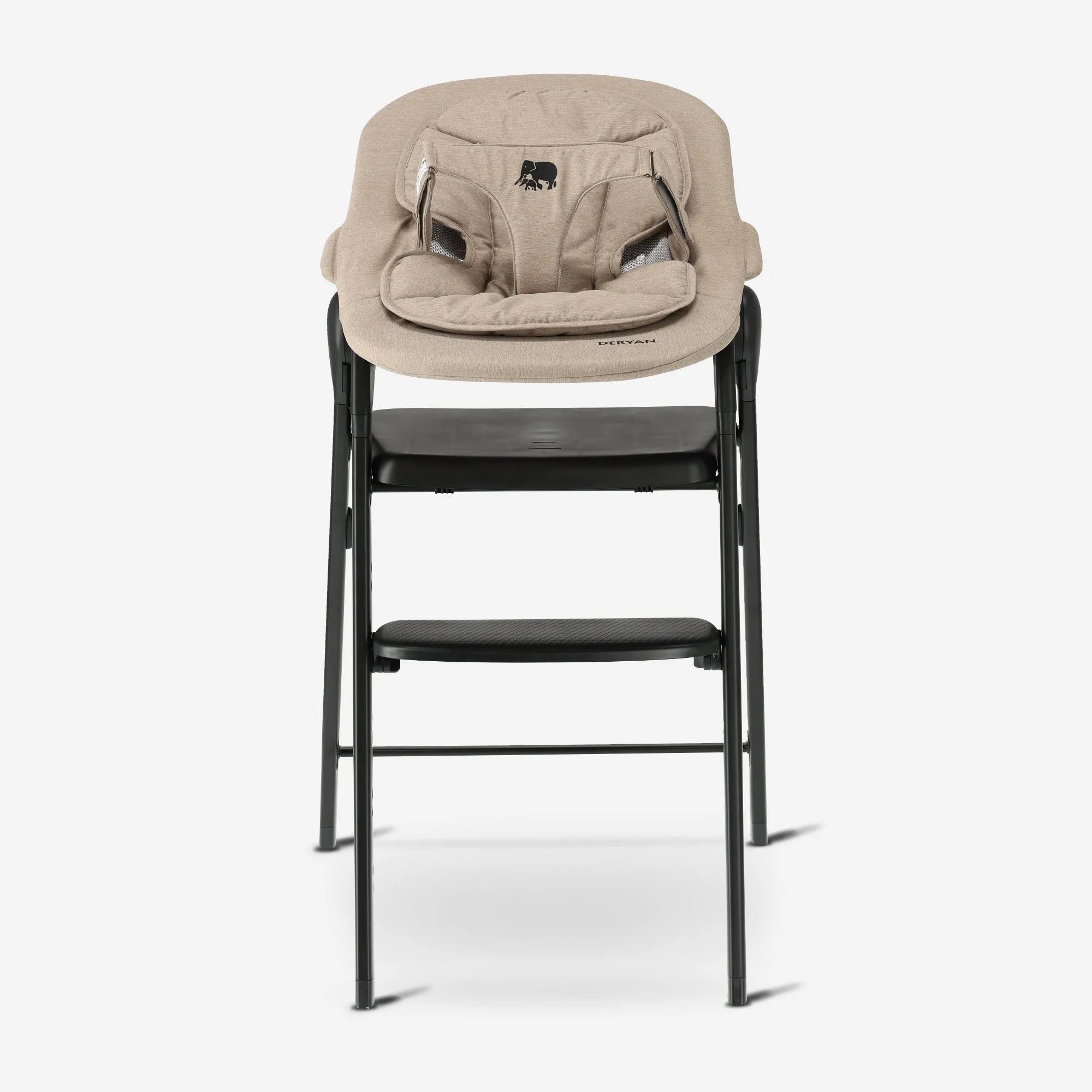 Silla infantil Deryan con hamaca - Negro/Nougat - Image 14