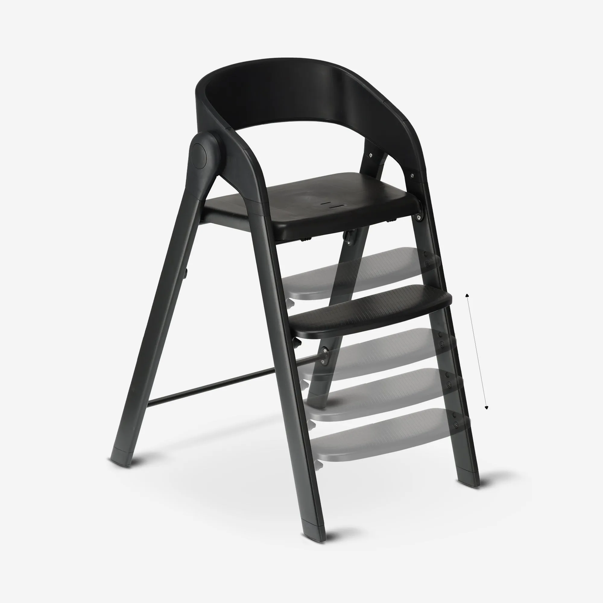 Silla infantil Deryan con hamaca - Negro/Nougat - Image 7