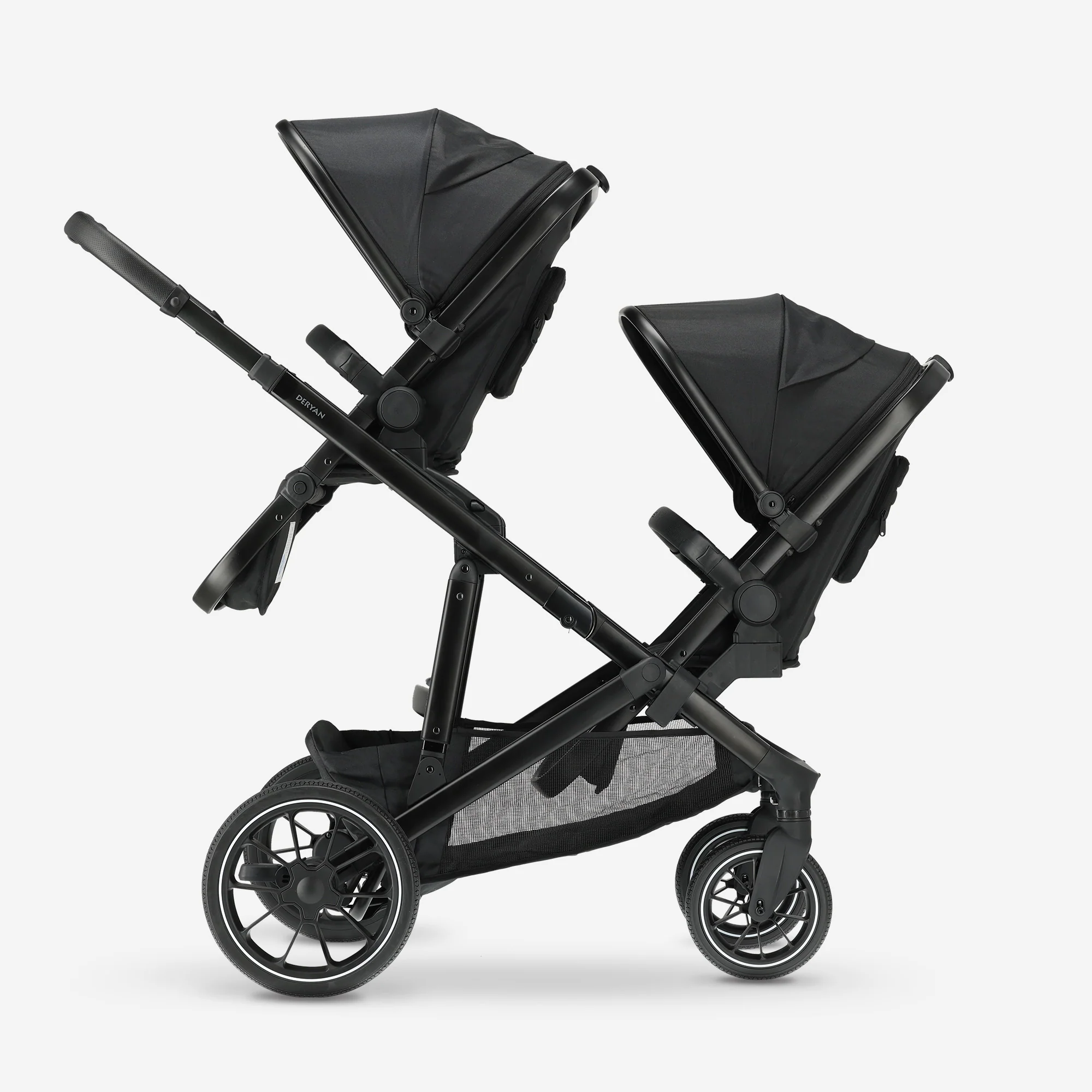 Cochecito Evy² Duo negro de dos plazas
