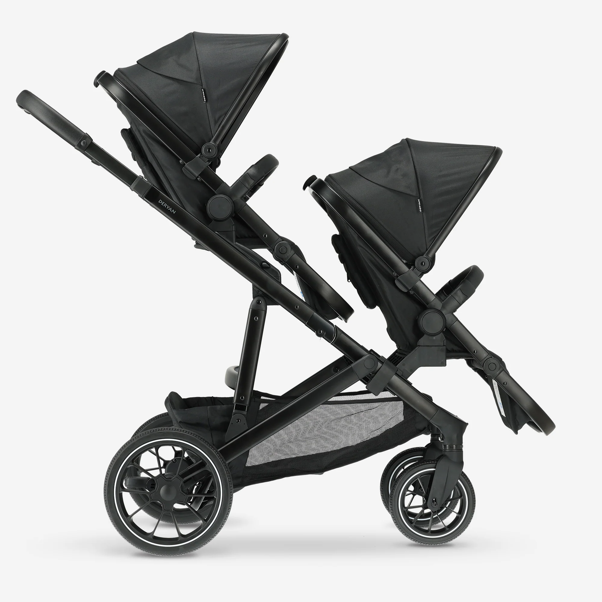 Cochecito Evy² Duo negro de dos plazas - Image 3