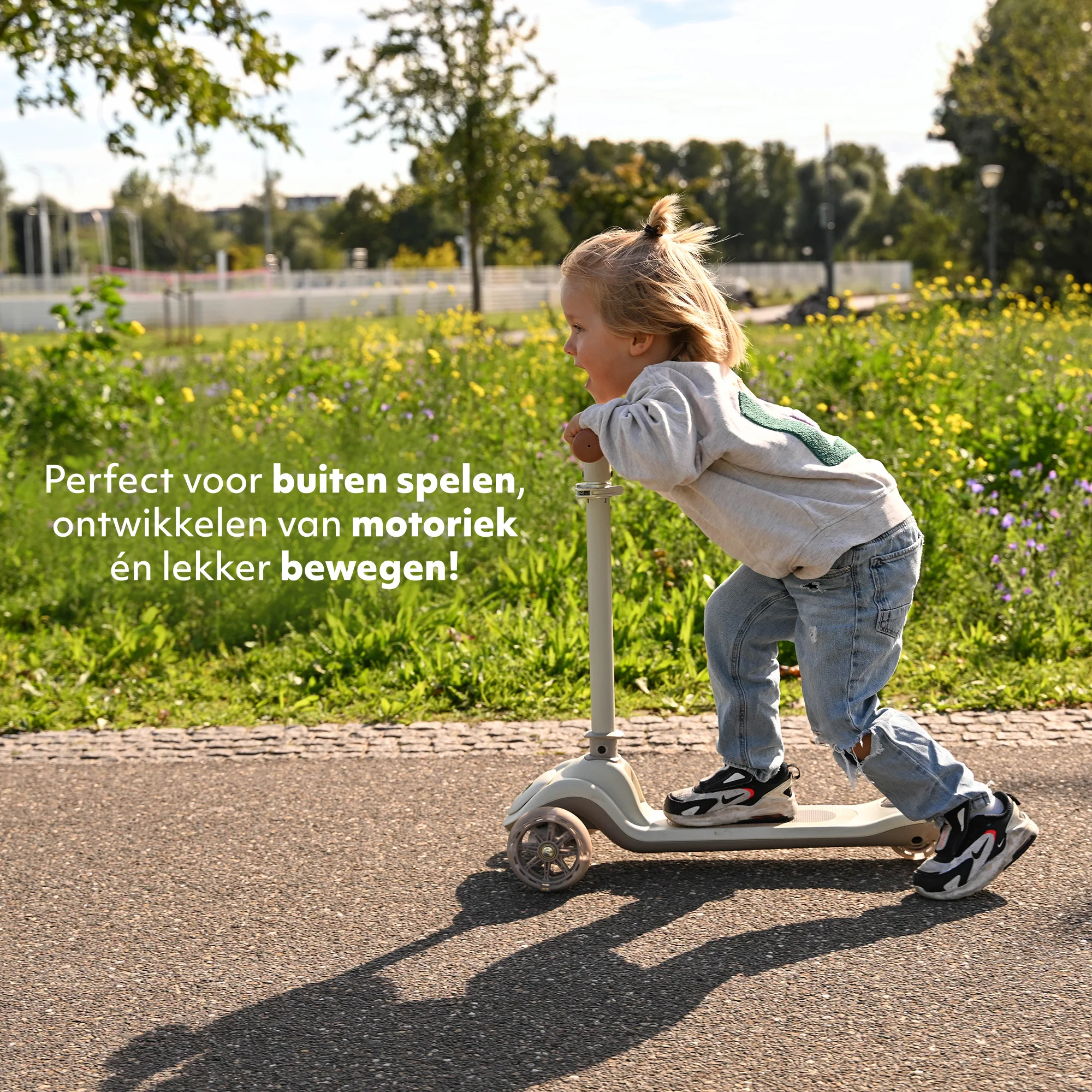 Harvey Kids scooter 3 ruedas - grupo de edad 3+ - max 50kg - luces LED en las ruedas - altura ajustable 65-70-75-80 cm - Gris - Image 6