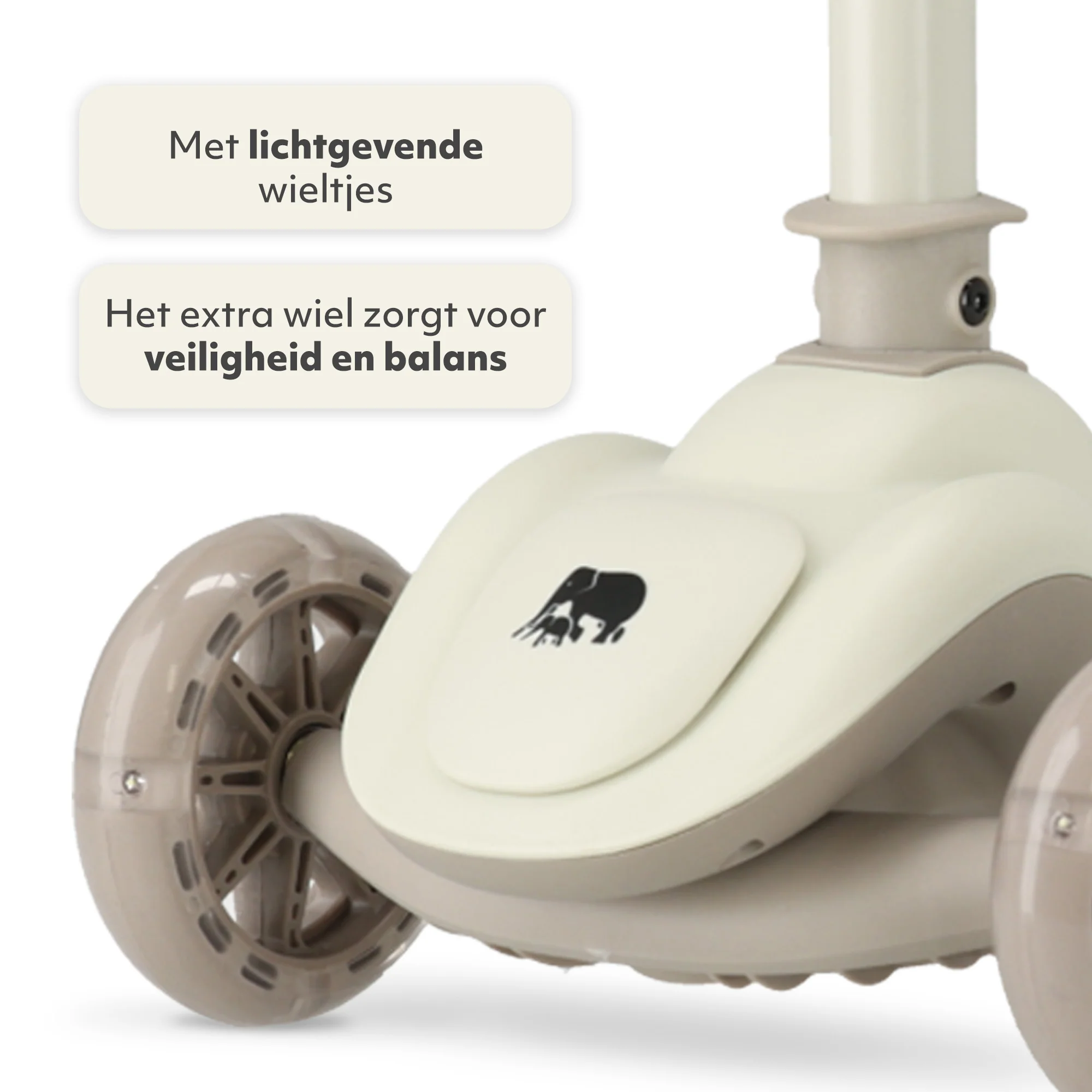 Harvey Kids scooter 3 ruedas - grupo de edad 3+ - max 50kg - luces LED en las ruedas - altura ajustable 65-70-75-80 cm - Gris - Image 8