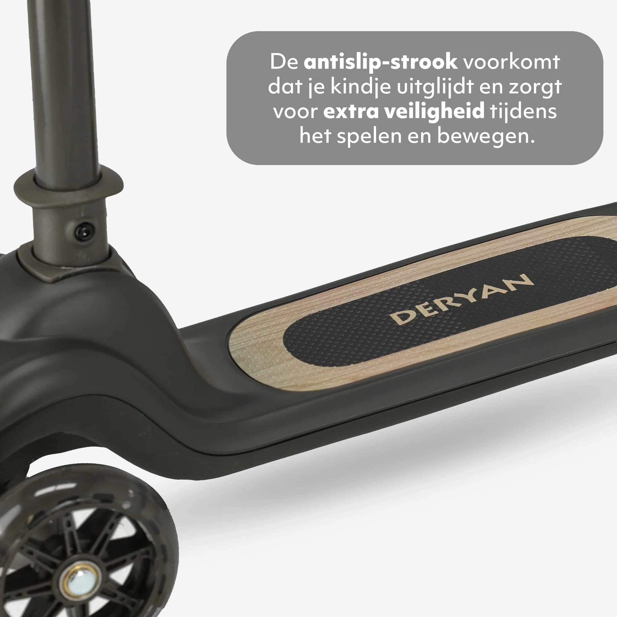 Harvey Kids scooter 3 ruedas - grupo de edad 3+ - max 50kg - luces LED en las ruedas - altura ajustable 65-70-75-80 cm - Negro - Image 8