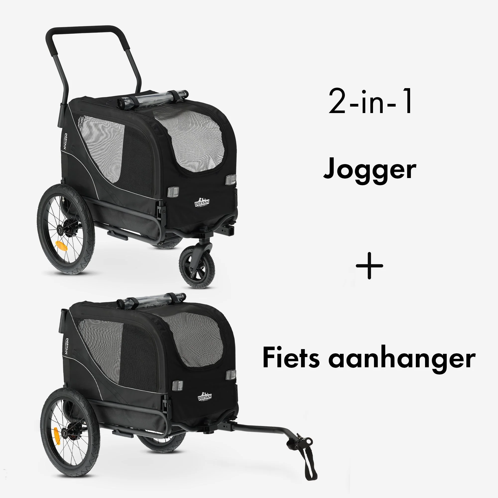 Carrito de bicicleta para perros 2 en 1 - Plegable - Hasta 20 kg - Apto para bicicletas eléctricas - Image 9