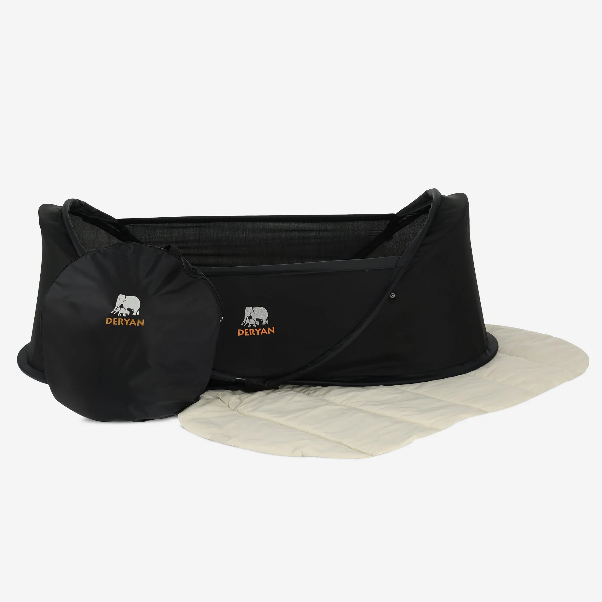 Cuna de camping para bebés - Negro - Image 5
