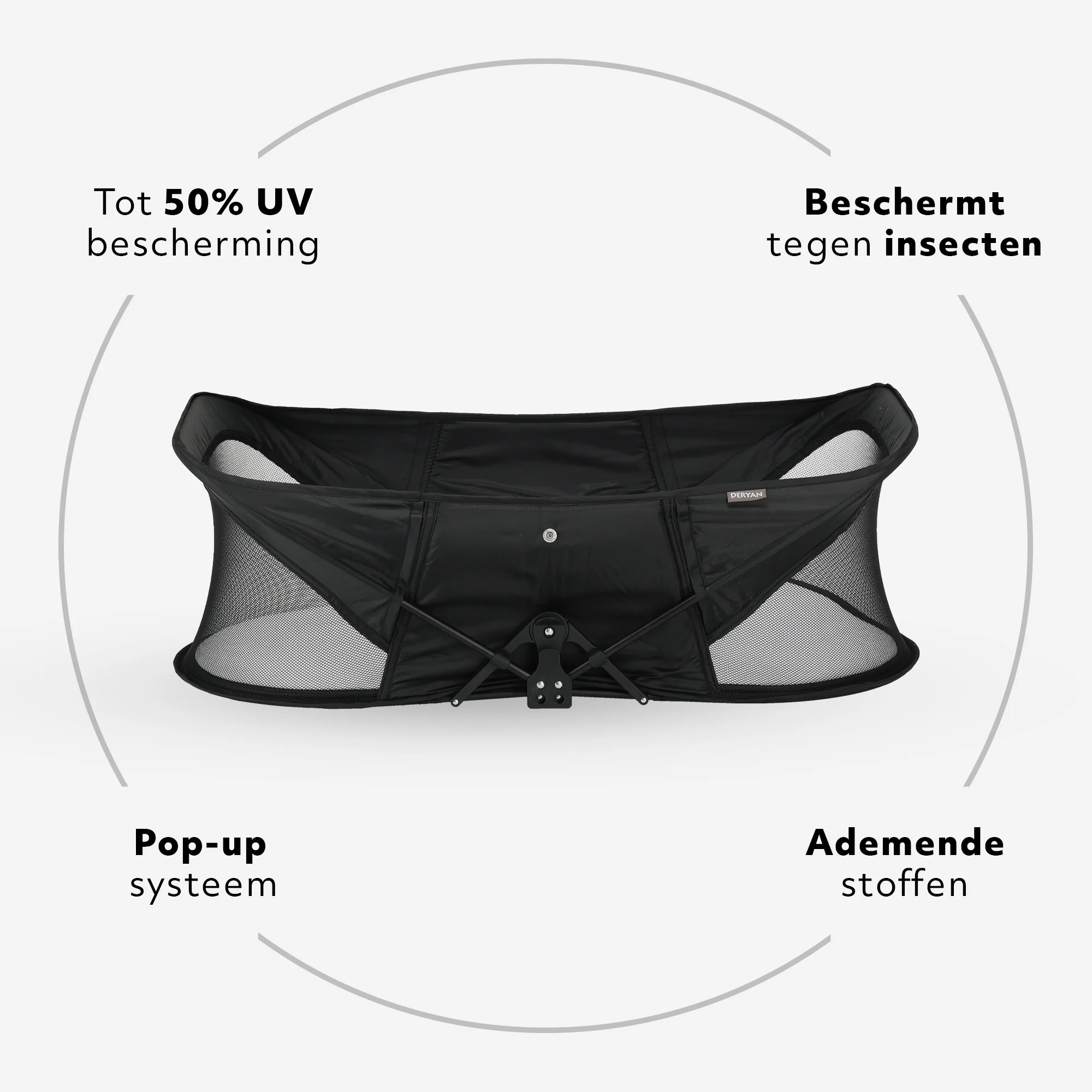 Cuna de camping Infant Deluxe BabyBox - Negro - Image 6