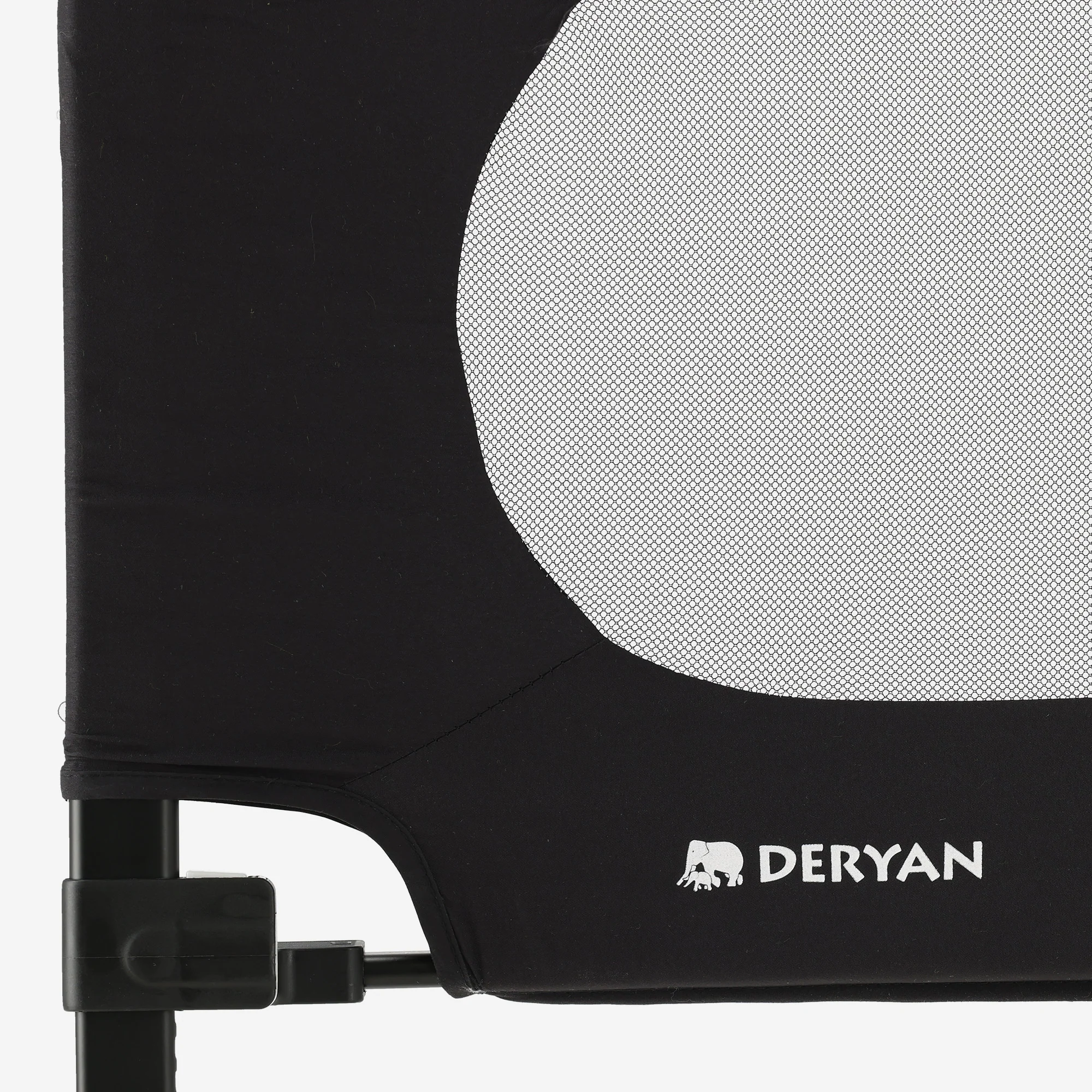 Barrera de Cama de Lujo 150 cm Negro - Image 4