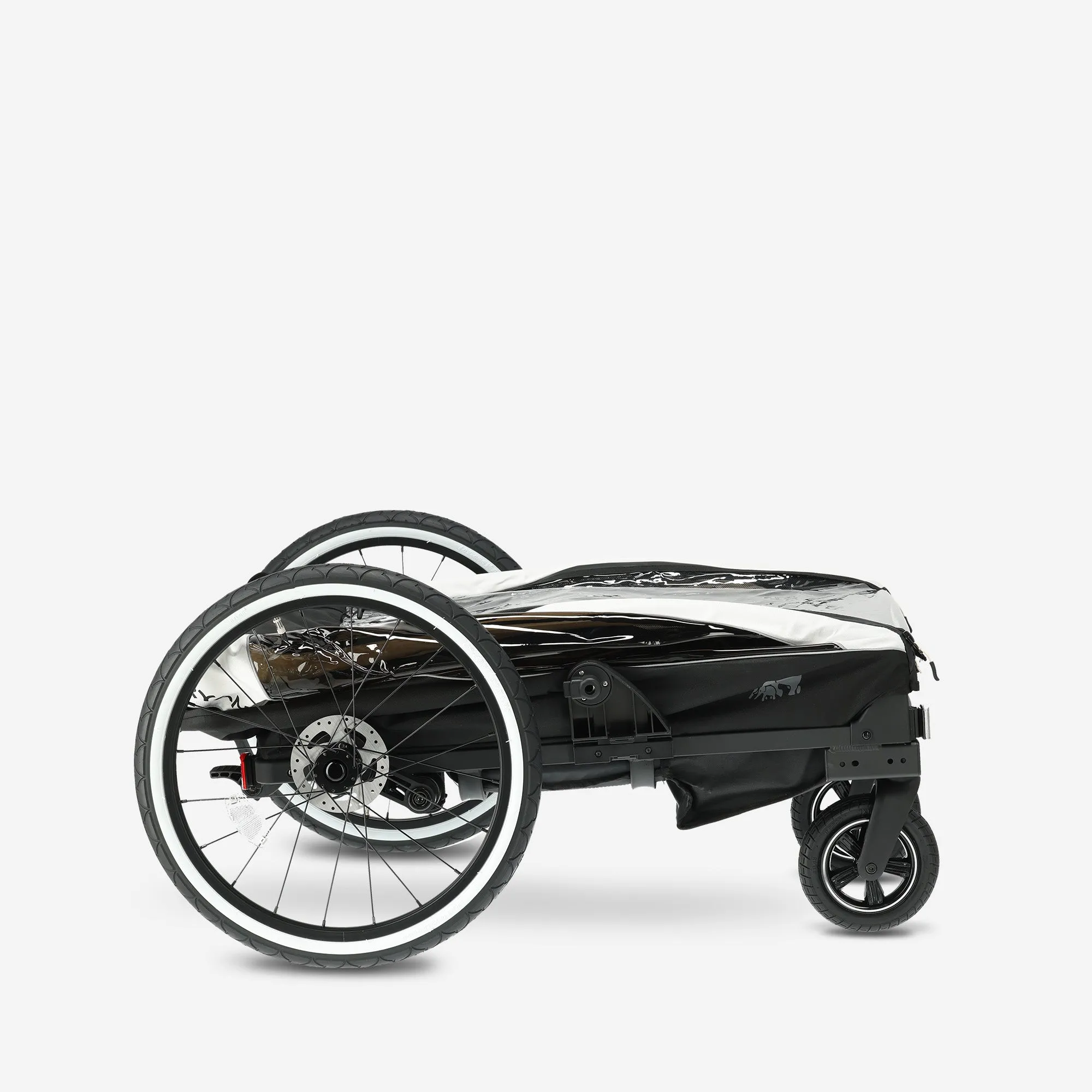 Carro de bicicleta de lujo V2 - Cochecito para pasear - Cochecito para correr Cream - Image 10