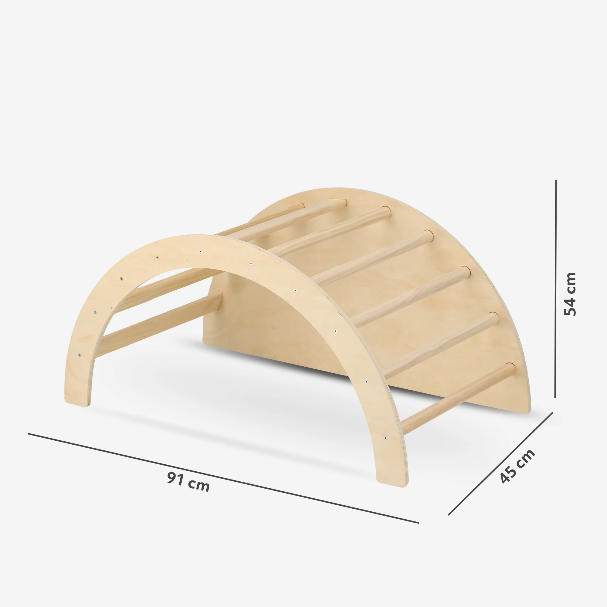 Arco de escalada multifuncional - Modelo 5 en 1 - Arco de juego - Estructura de escalada - Equipo de juego - Incluye cojín - Mesa de dibujo - Madera - Image 4