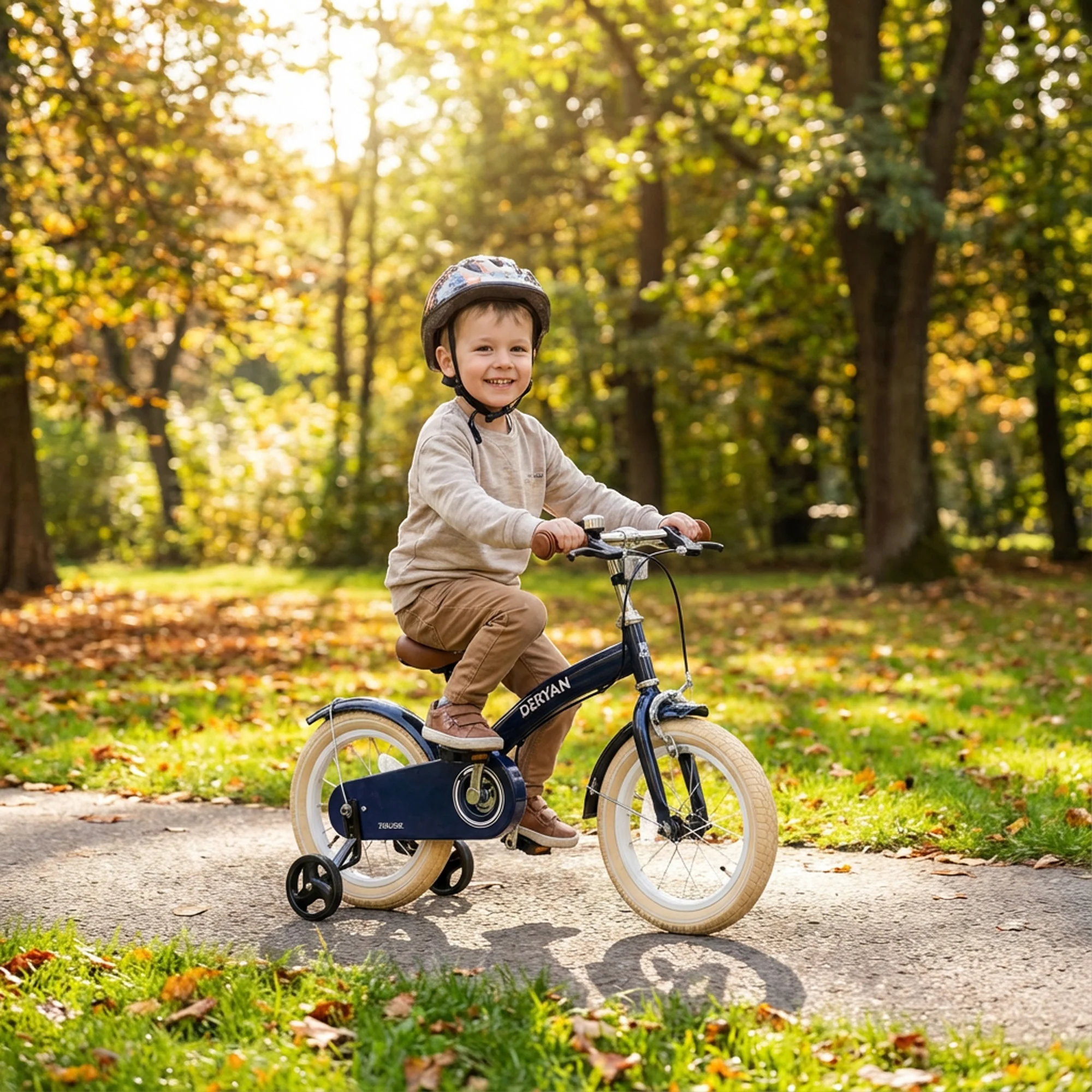 Bicicleta de lujo para niños 14 pulgadas - 3 en 1 - bicicleta de equilibrio Azul - Image 12