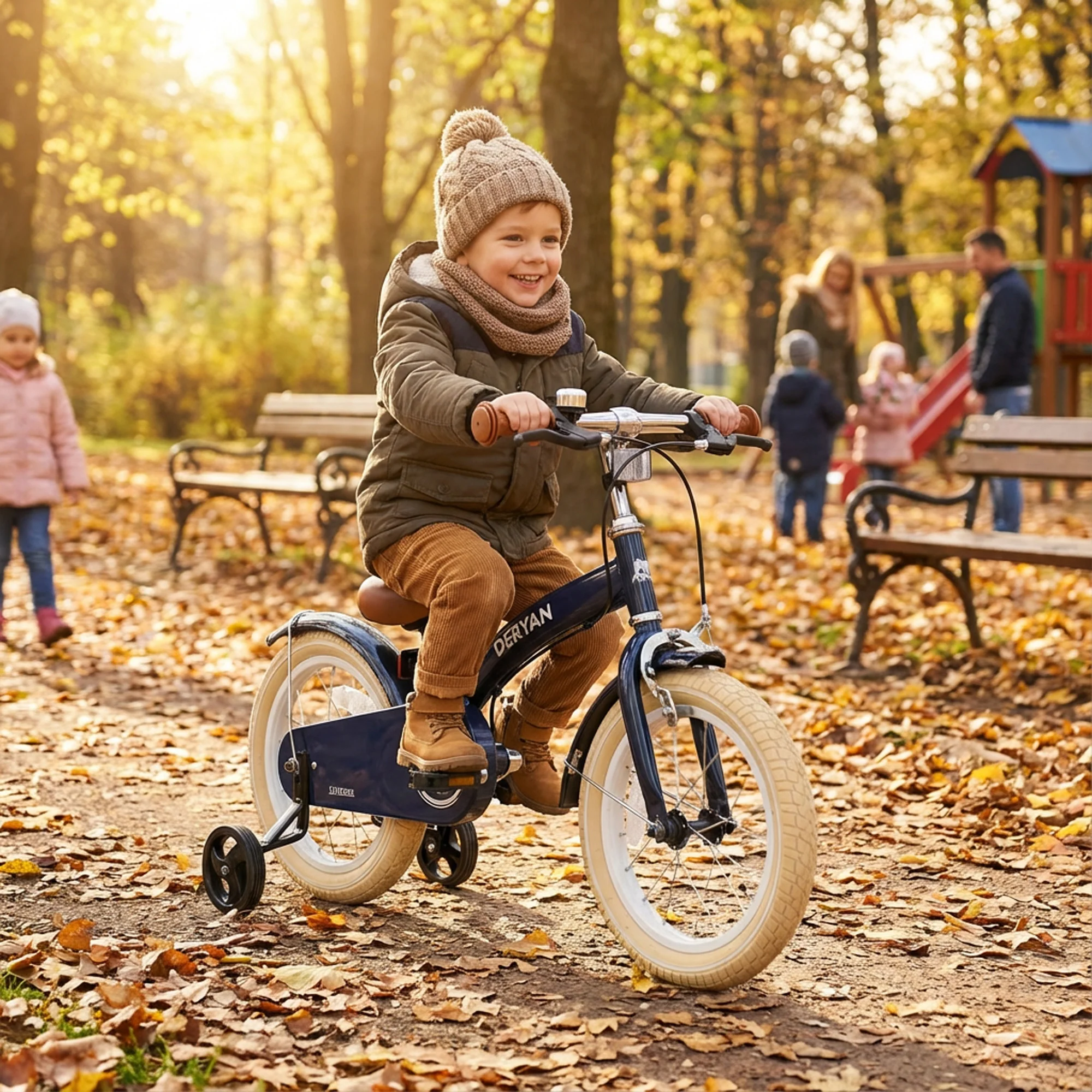 Bicicleta de lujo para niños 14 pulgadas - 3 en 1 - bicicleta de equilibrio Azul - Image 13