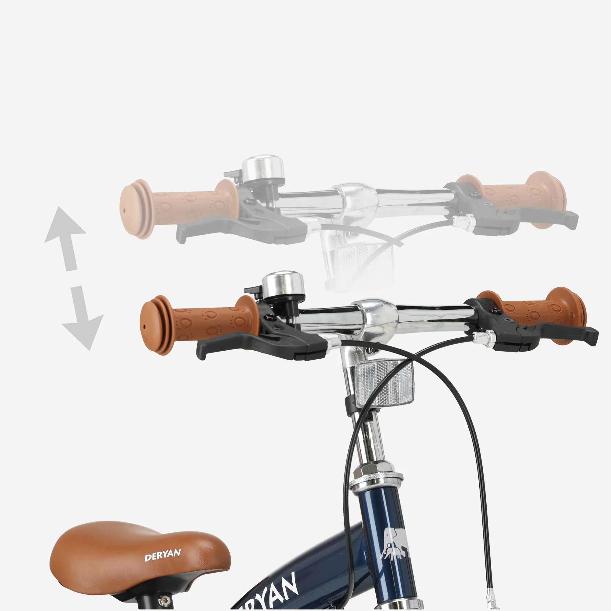 Bicicleta infantil de lujo 12 pulgadas - 3 en 1 - bicicleta de equilibrio Azul - Image 8