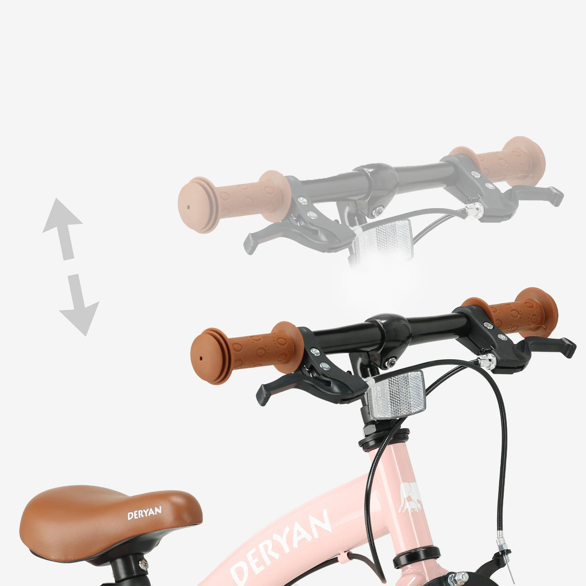 Bicicleta infantil de lujo 12 pulgadas - 3 en 1 - bicicleta de paseo Rosa - Image 7