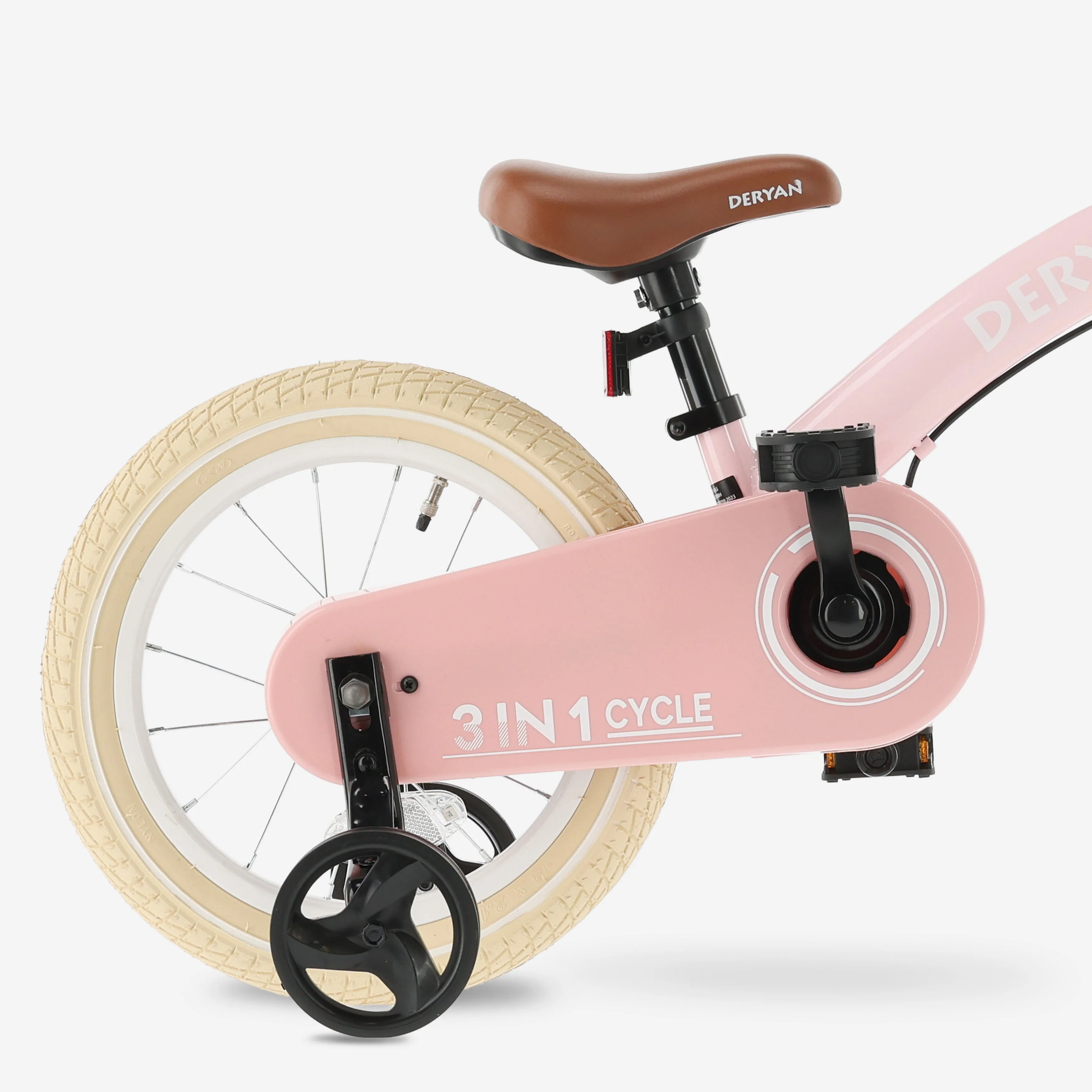 Bicicleta infantil de lujo 14 pulgadas - 3 en 1 - bicicleta de equilibrio - Rosa - Image 11