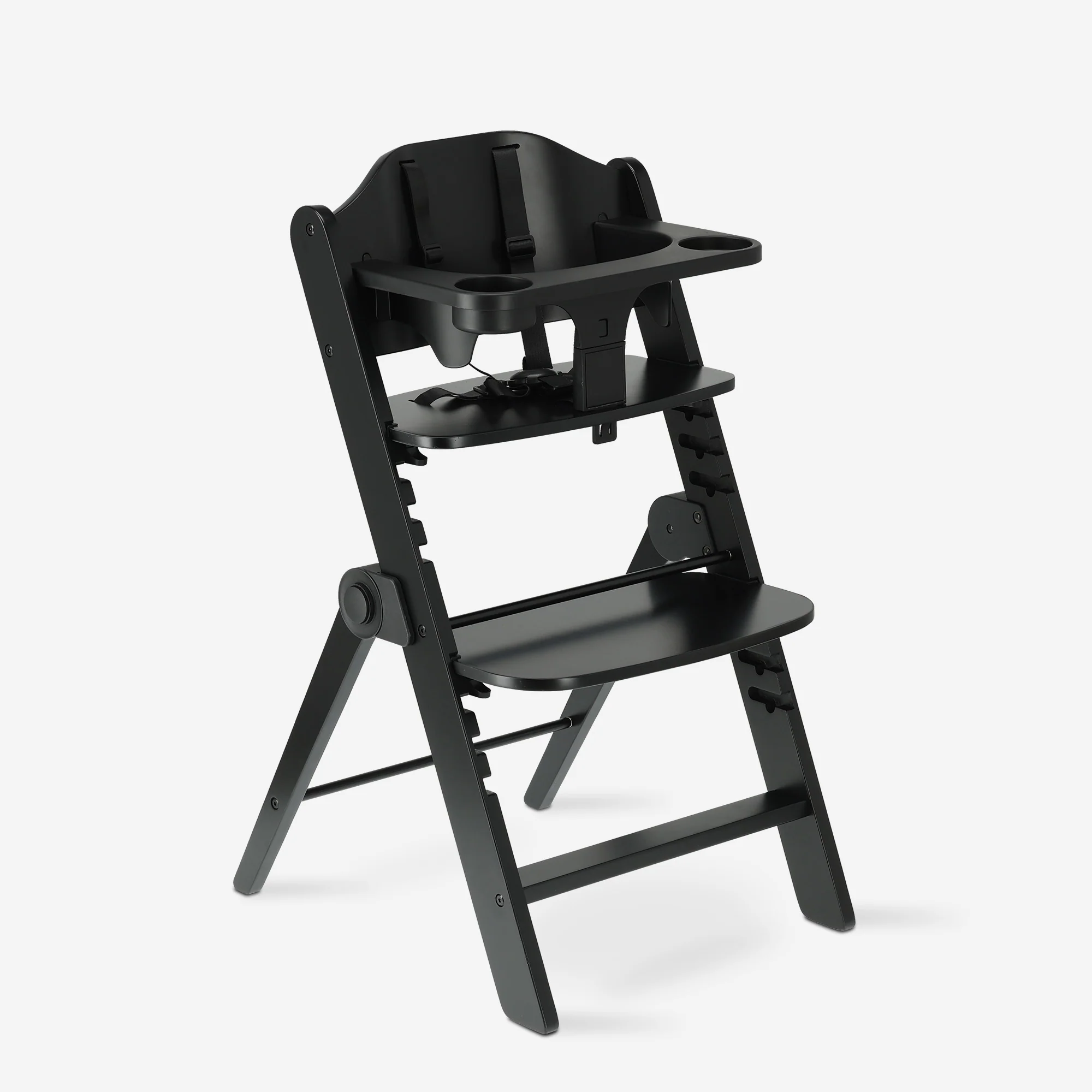 Odin Luxury Wooden Growing Chair Trona con Hamaca - Incluye Bandeja Comedor - Trona Ajustable - Negro - Image 14