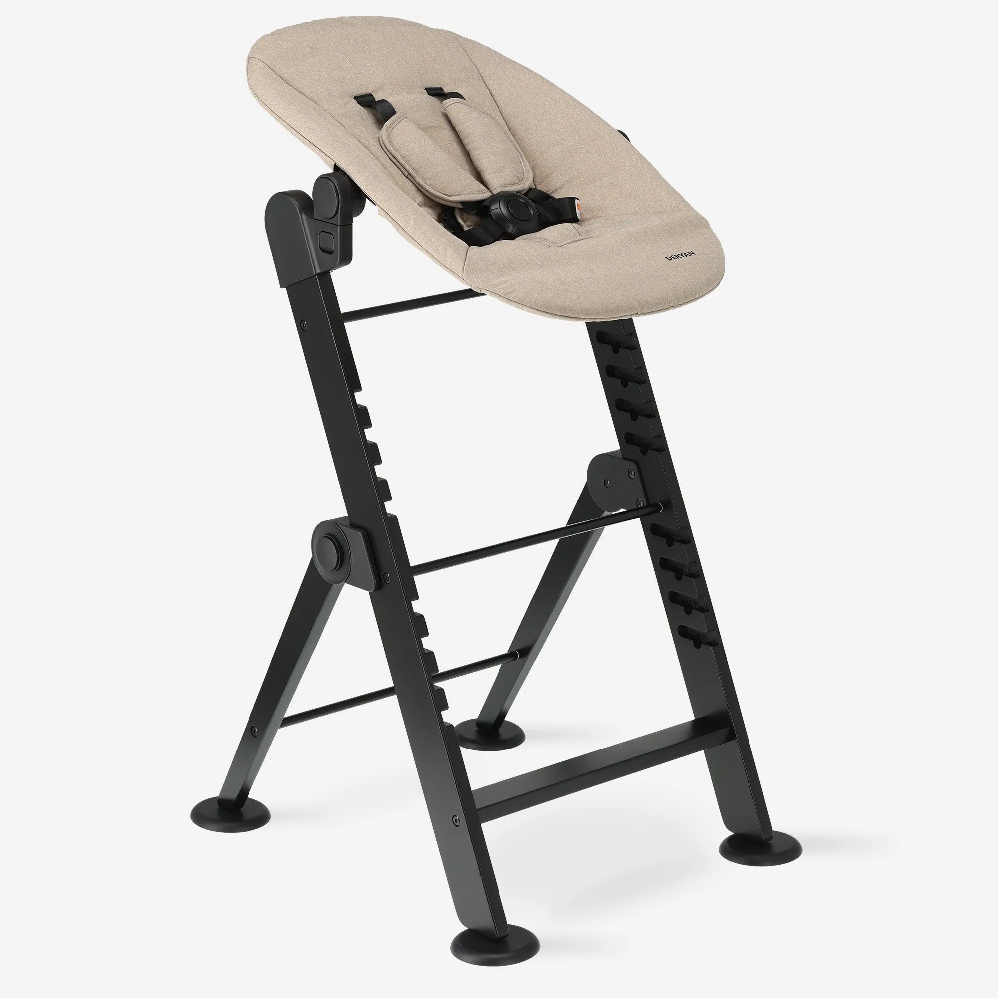Odin Luxury Wooden Growing Chair Trona con Hamaca - Incluye Bandeja Comedor - Trona Ajustable - Nougat - Image 3
