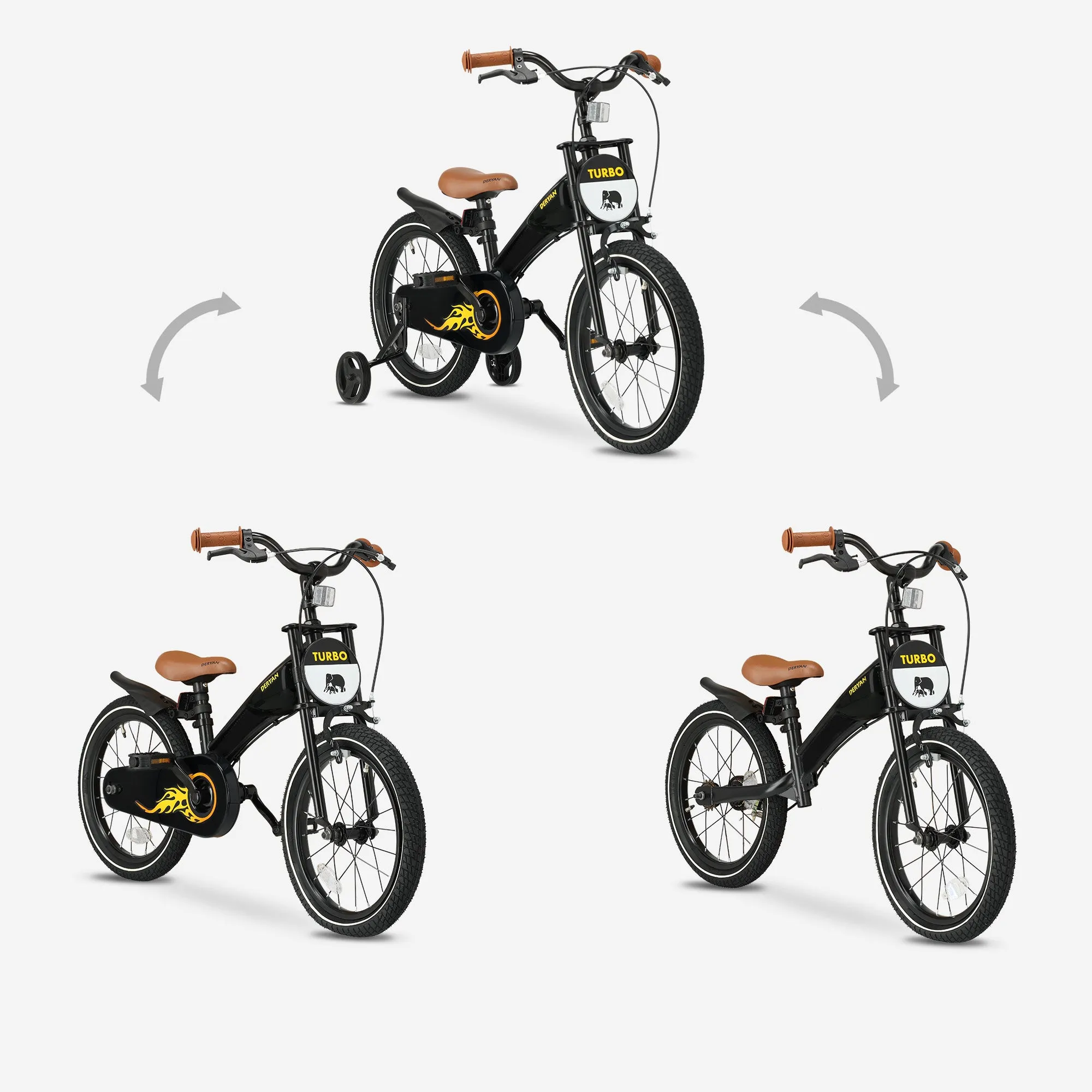 Turbo 3 en 1 Bicicleta para niños 16 pulgadas - Image 5